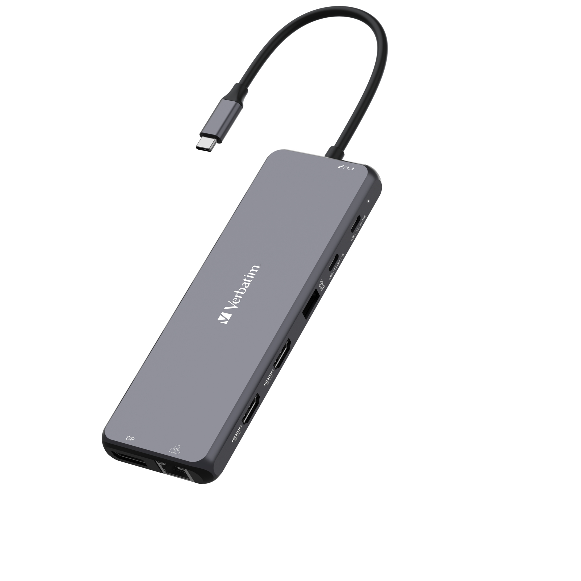 Verbatim USB-Hub CMH-13 USB-C grau/schwarz