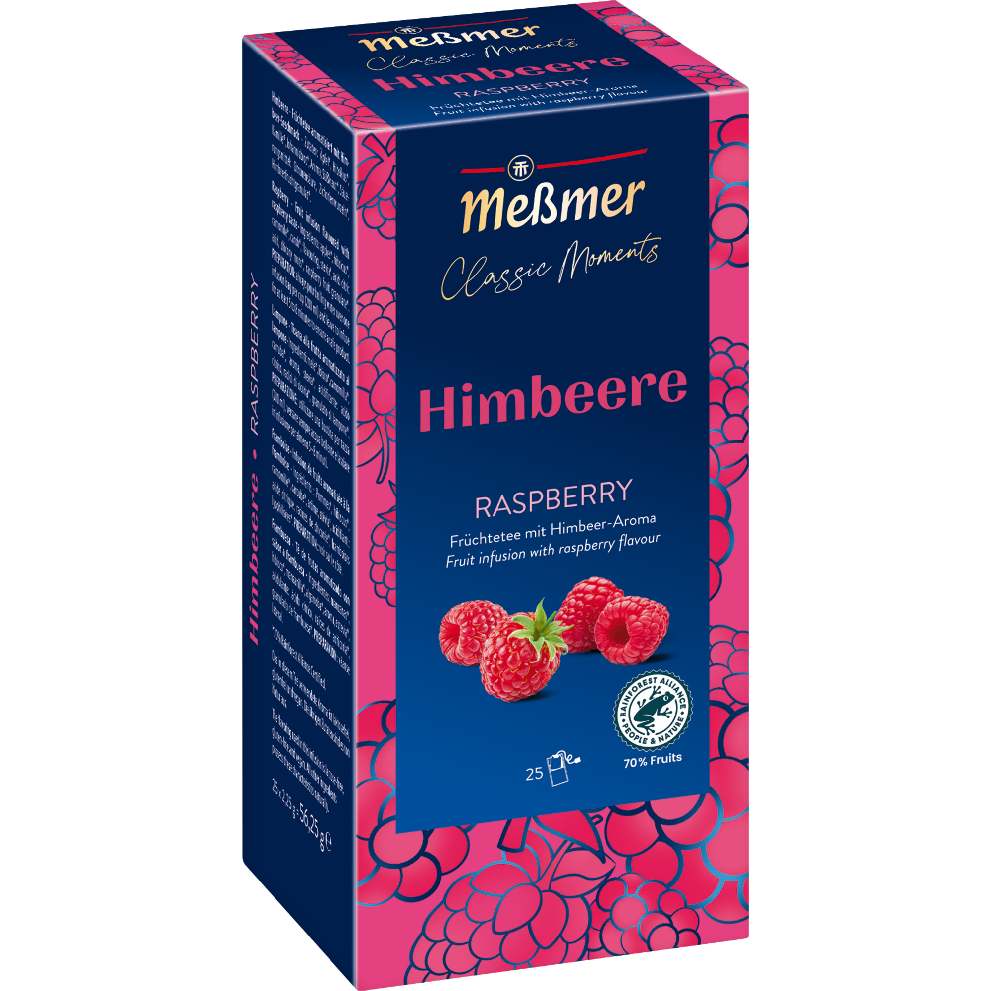 Meßmer Tee Classic Moments Himbeere 25 Btl./Pack.