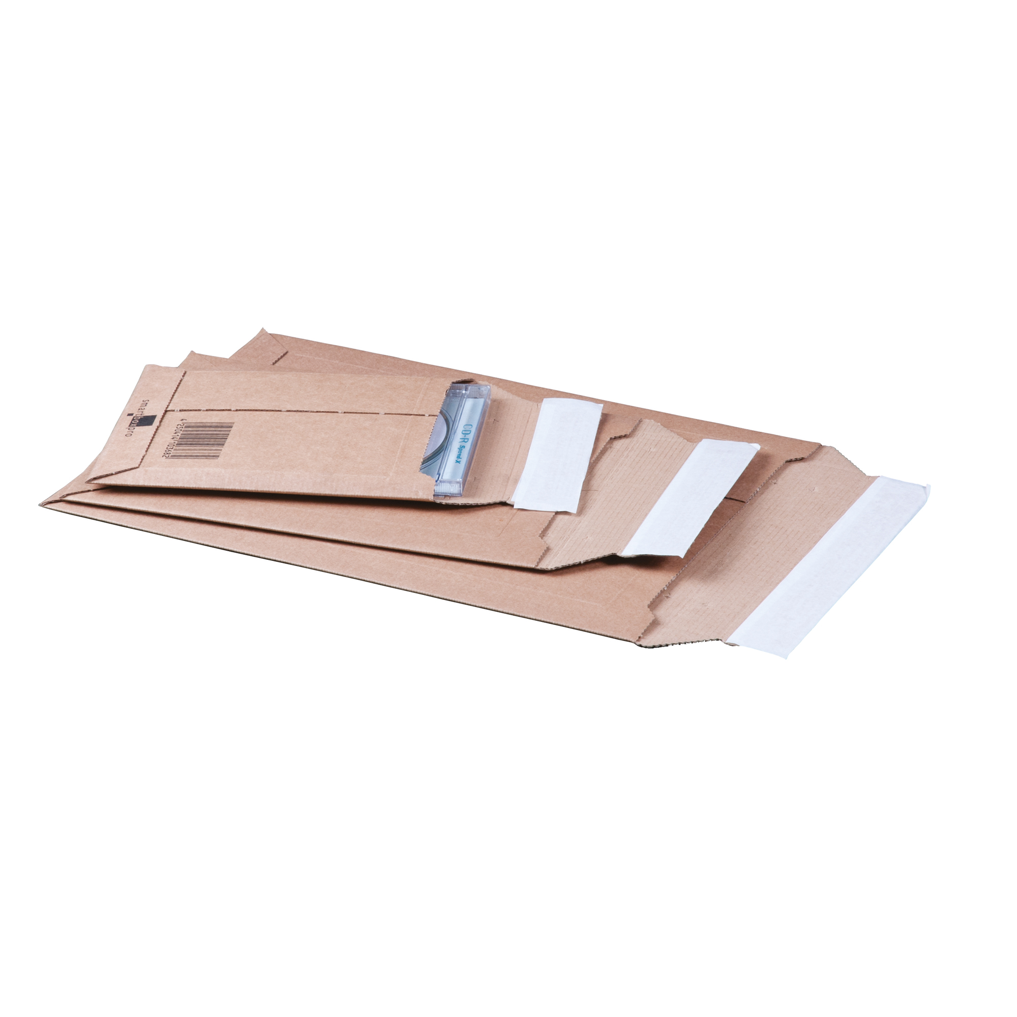 smartboxpro Versandtasche DIN A5 187 x 50 x 272 mm (B x H x T) mit Haftklebung ohne Fenster braun 100 St./Pack.