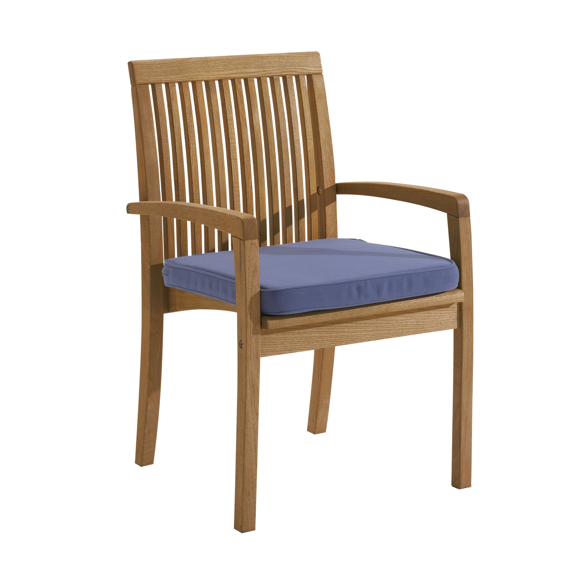 memo Gartenauflage Sitzkissen Breite des Sitzes: 50cm Tiefe der Sitzfläche: 47cm 100 % Polyester blau