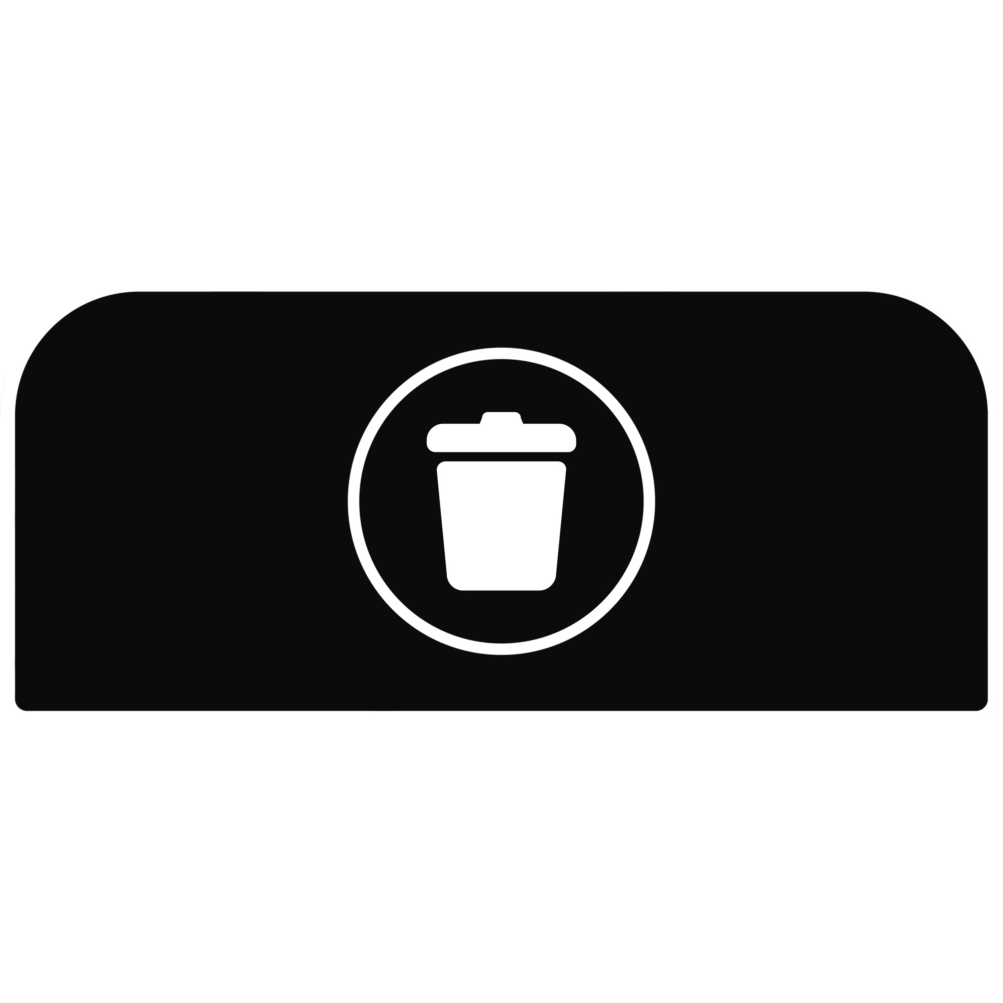 Rubbermaid Hinweisschild 36,7 x 20,36 cm (B x H) Restmüll Kunststoff