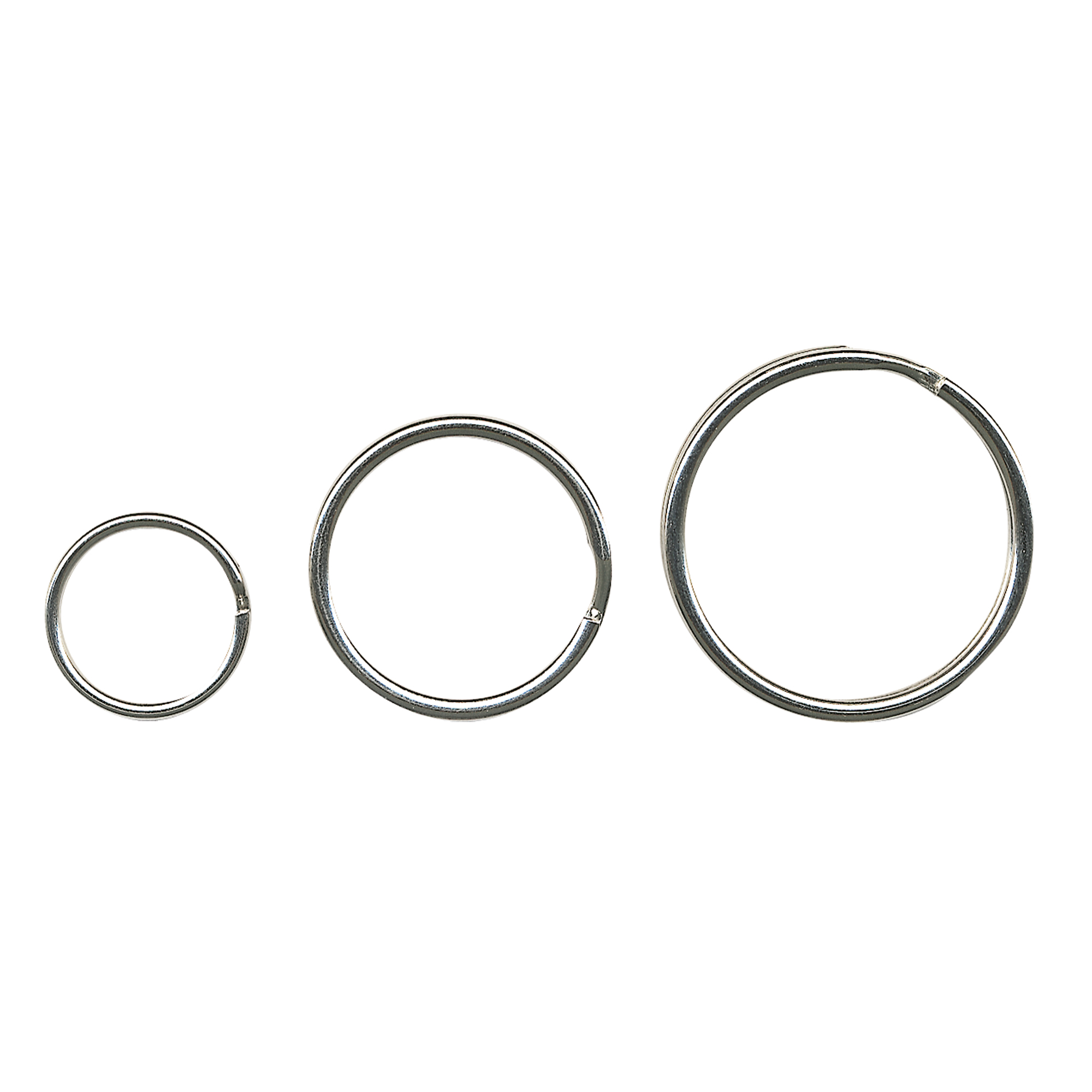 ALCO Schlüsselring 25mm Metall, glanzvernickelt silber 10 St./Pack.