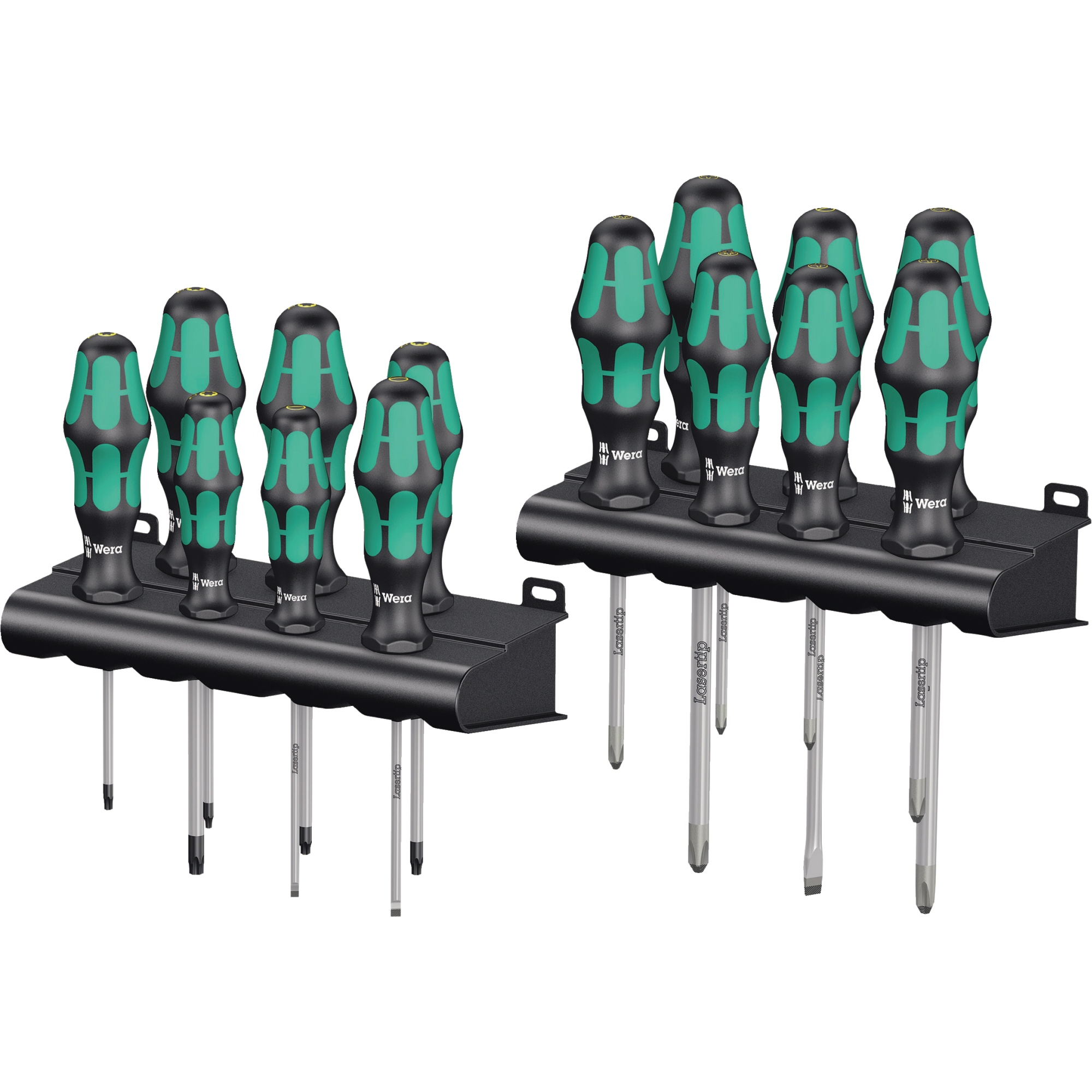 Wera Schraubendreher-Satz Big Pack 300 3 Kreuz-Schraubendreher (PH 1 x 80, 2 x 100, 3 x 150 mm) 1 Schlitz-Schraubendreher Werkstattklinge (1,2 x 6,5 x 150 mm), 2 Schlitz-Schraubendreher Elektrikerklinge (0,8 x 4 x 100, 0,6 x 3,5 x 100 mm)
