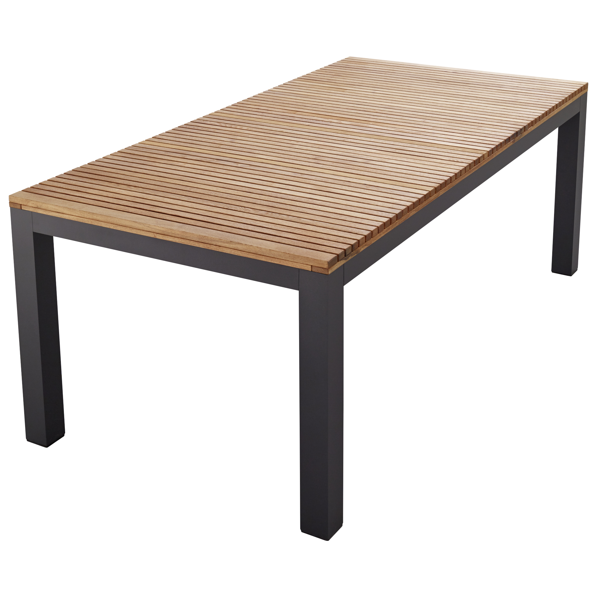 memo Gartentisch Sassa 200 x 77 x 100 cm (B x H x T) wetterfest Robinie, lasiert