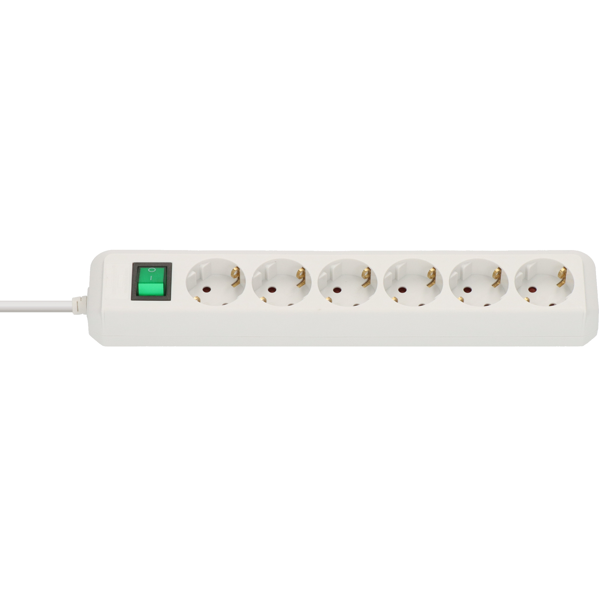 brennenstuhl® Steckdosenleiste Eco-Line 6 Steckdosen weiß