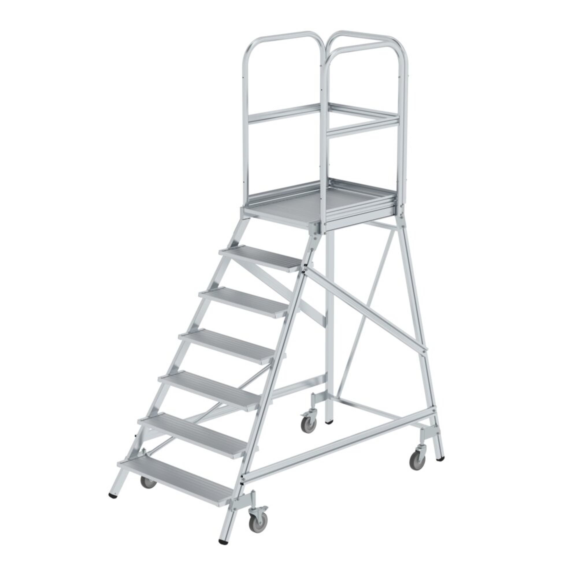 MUNK Podestleiter 3,7m Aluminium