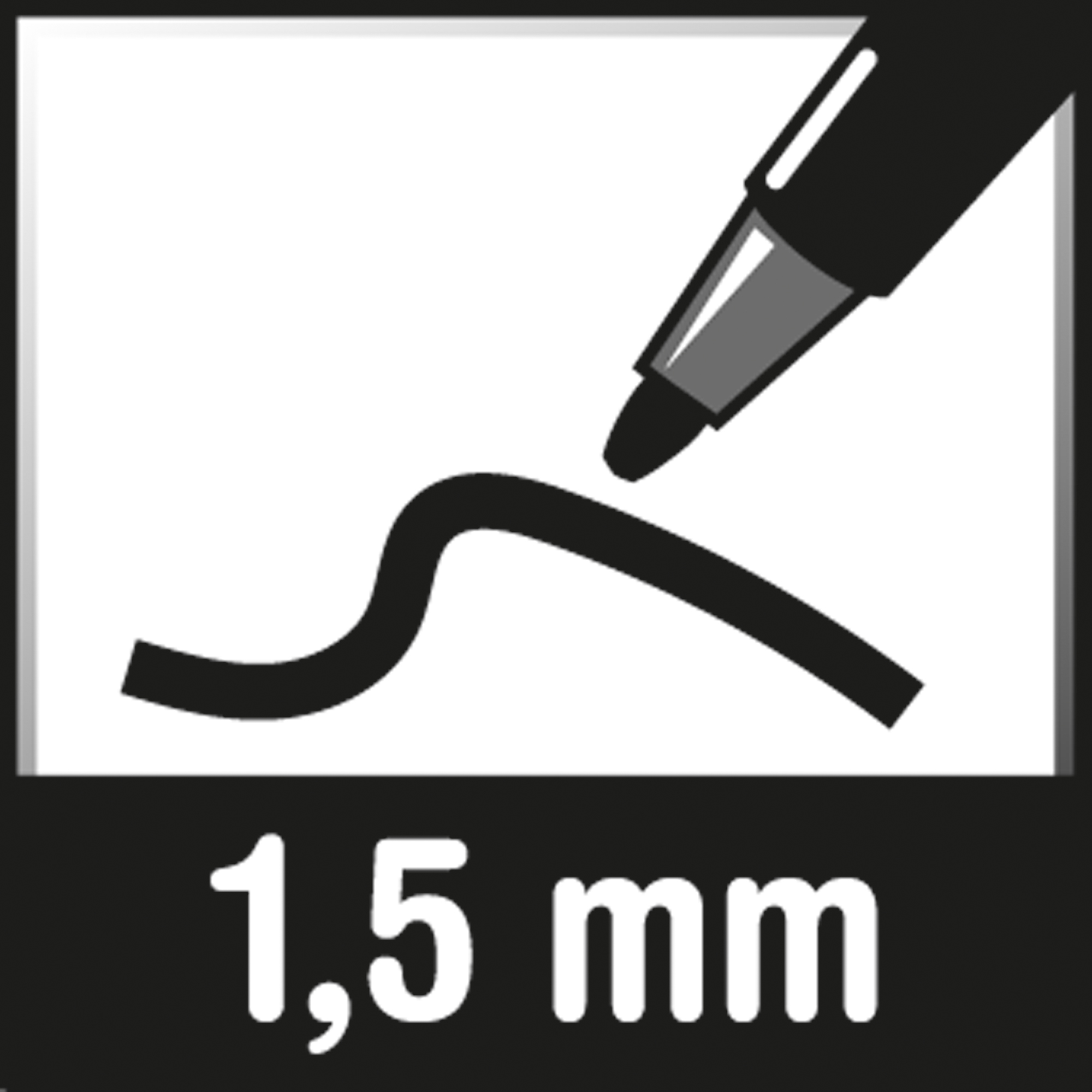 Faber-Castell Layoutmarker Metallics 1,5mm rosa metallic Faserspitze