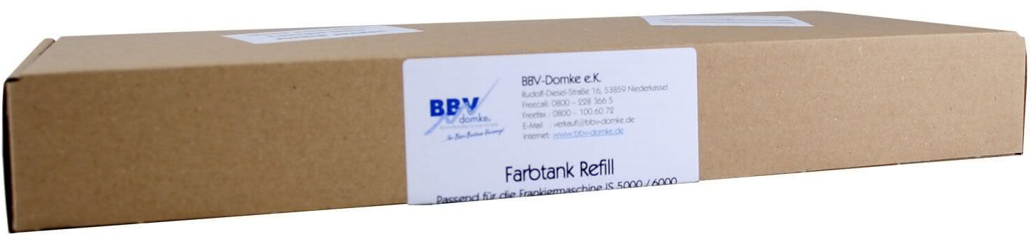 BBV-Domke Refill-Farbtank für Quadient (ehem. Neopost) IS-5000, IS-6000 Frankiermaschinen