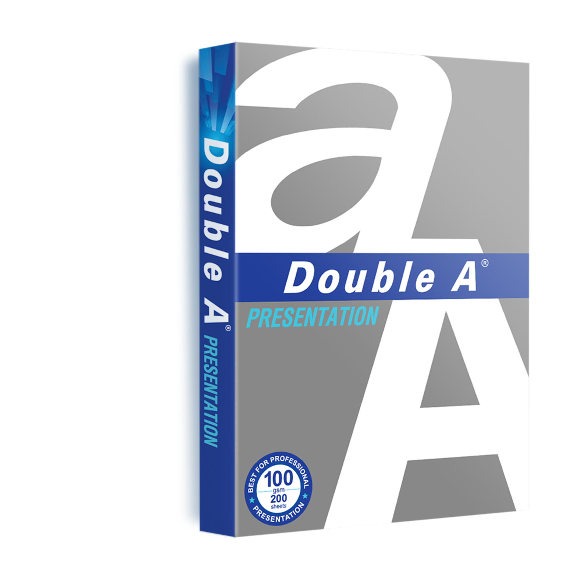 Double A Kopierpapier Presentation DIN A4 100g/m² holzfrei, elementar chlorfrei gebleicht weiß 200 Bl./Pack.