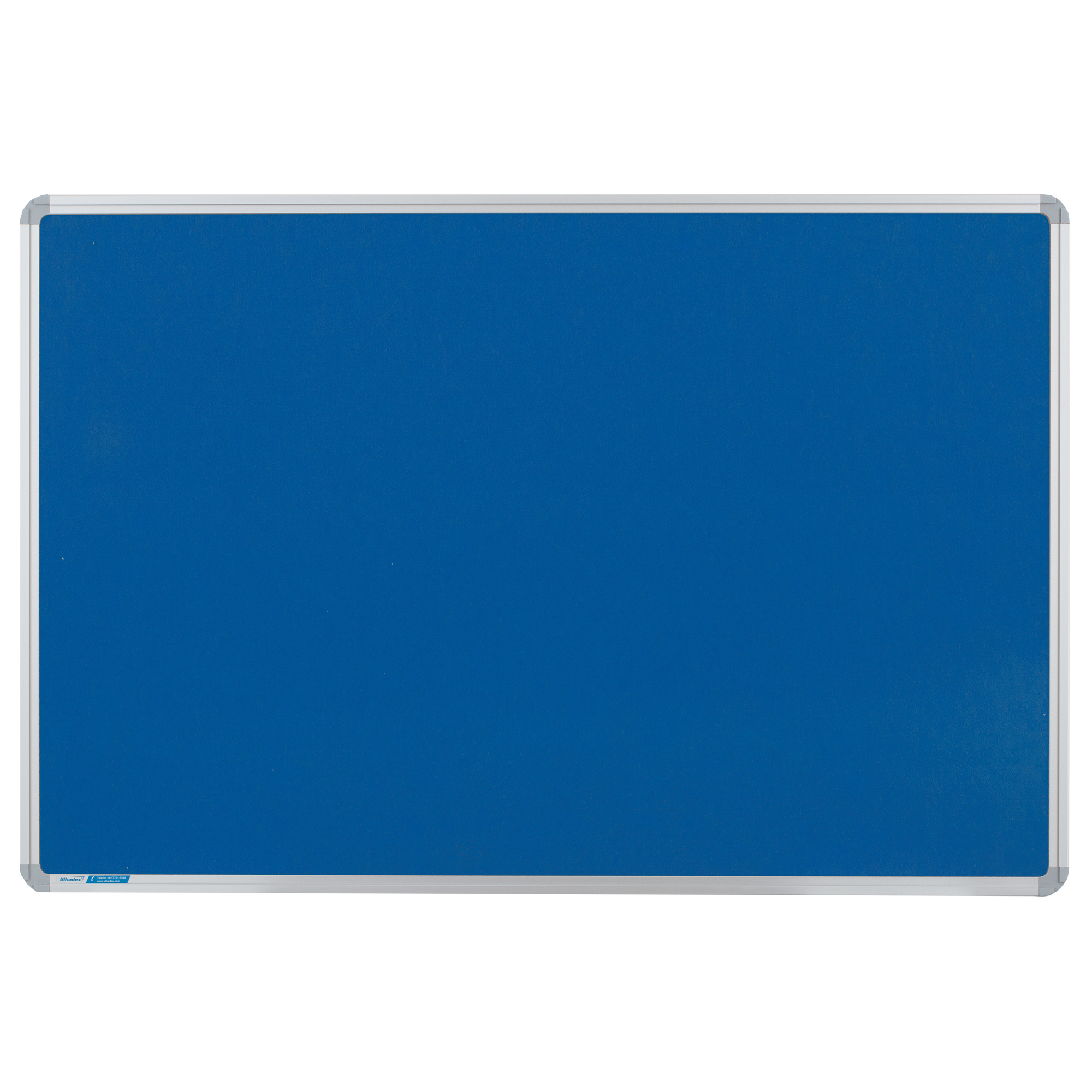 Ultradex Pinnwand 120 x 90 cm (B x H) Maße der Oberfläche: 116,6 x 86,6 cm (B x H) Filz Material des Rahmens: Aluminium blau