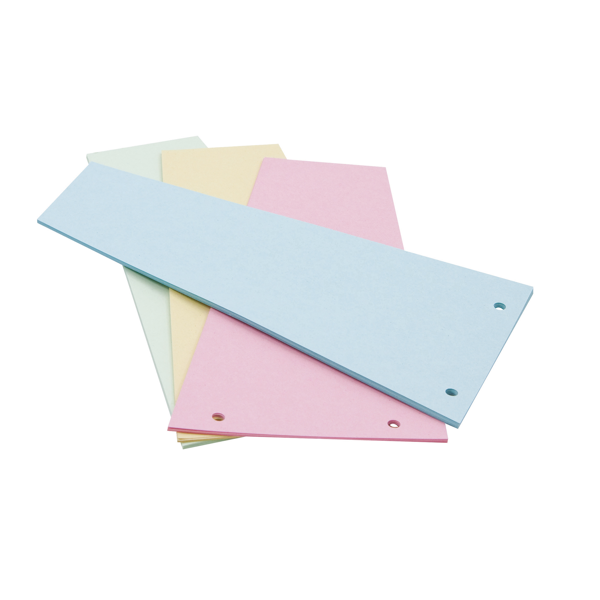 Soennecken Trennstreifen Trapez oeco 24 x 6,5-12,5 cm (B x H) 190g/m² Recyclingkarton blau 100 St./Pack.