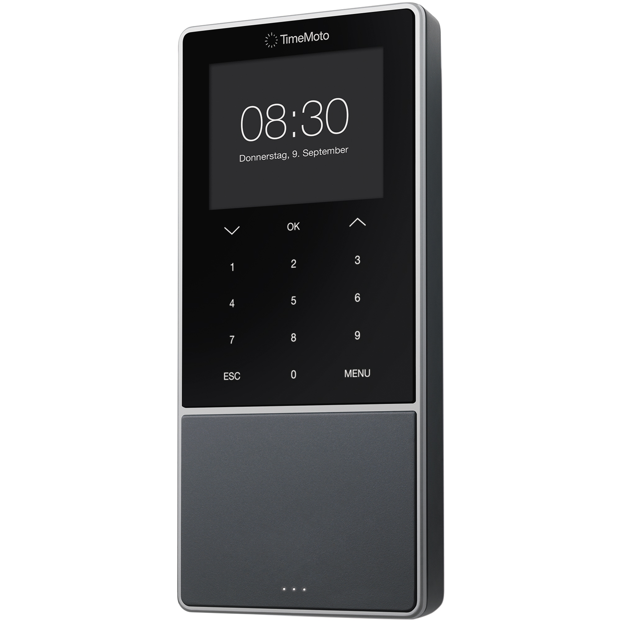 TIMEMOTO Zeiterfassungssystem TM-818 SC 9,95 x 21,5 x 4,43 cm (B x H x T) RFID-Sensor Windows® universell LAN, WiFi, USB-Host