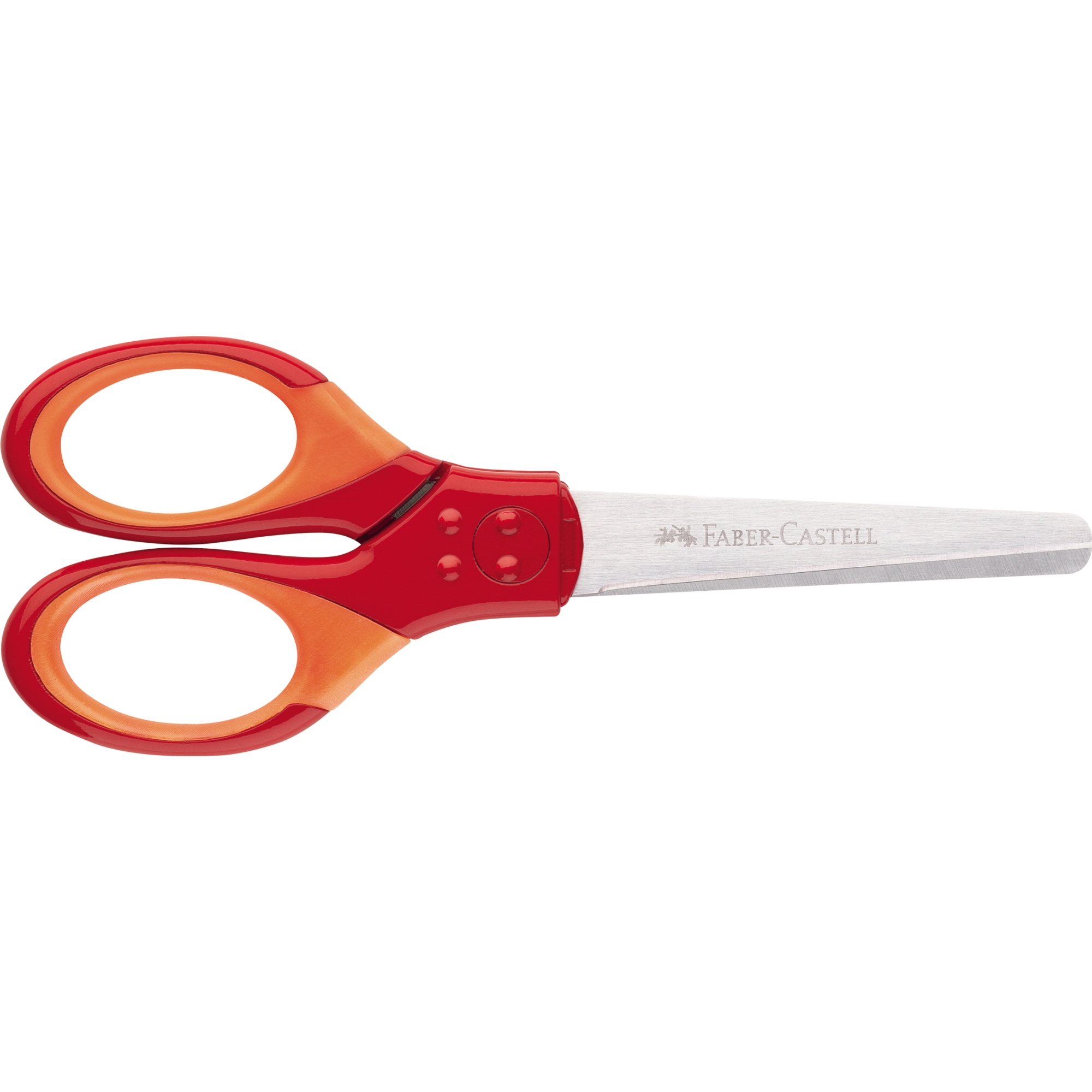 Faber-Castell Bastelschere GRIP 135mm inkl. Klingenschutz Edelstahl rot