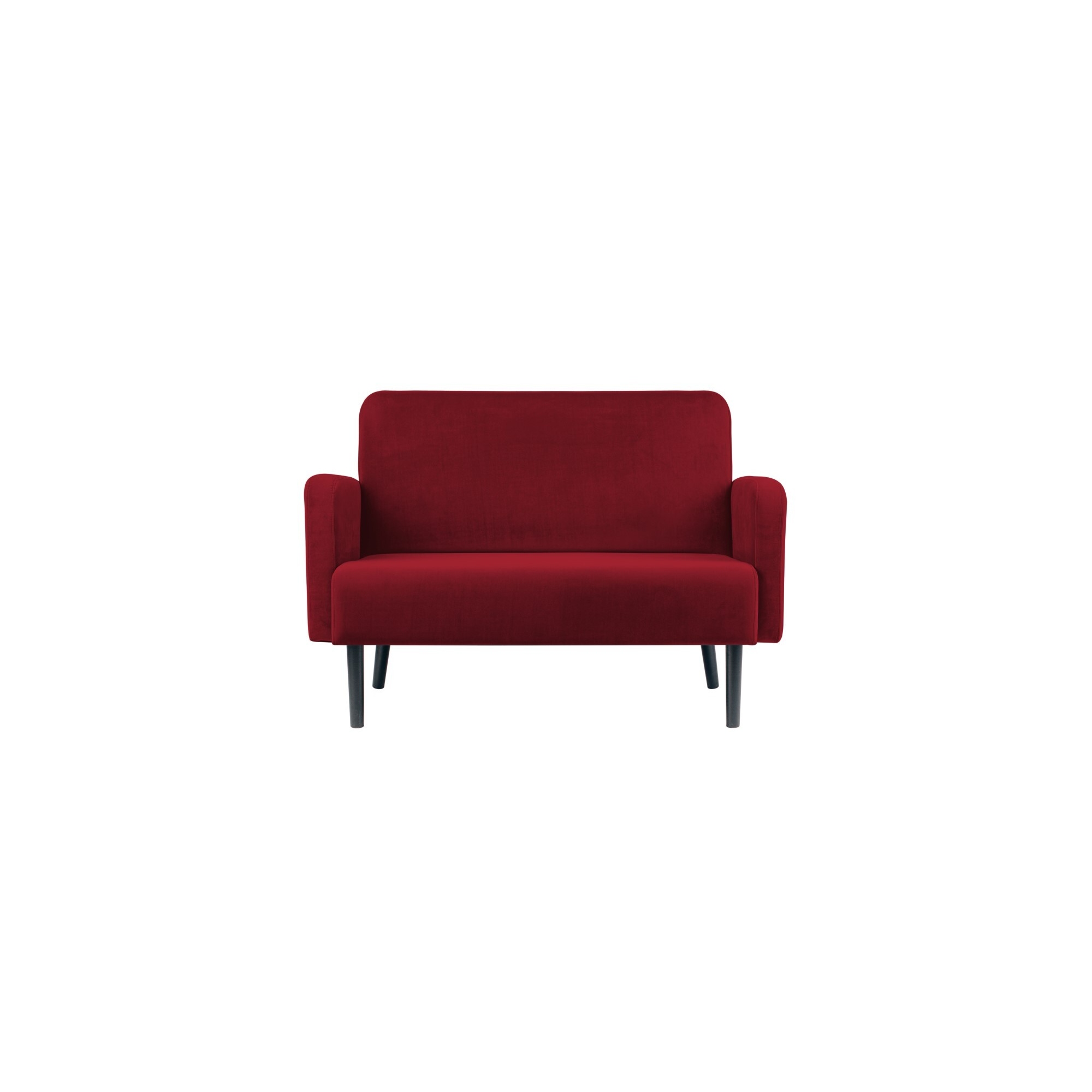 Paperflow Sofa easyChair LISBOA 124 x 83 x 81,5 cm (B x H x T) Samt (100 % Polyester) rot