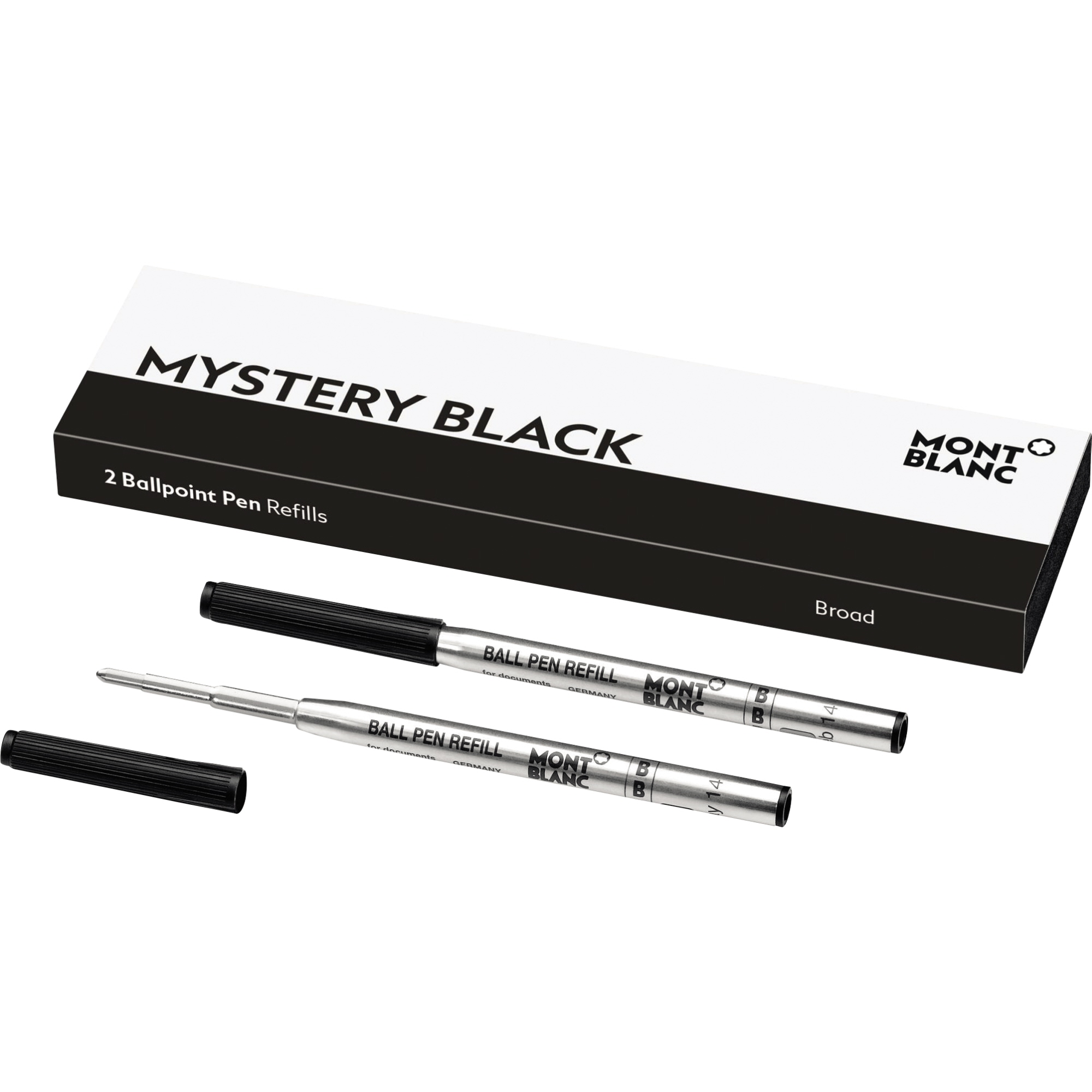 Montblanc Kugelschreibermine Montblanc Kugelschreiber B mystery black 2 St./Pack.