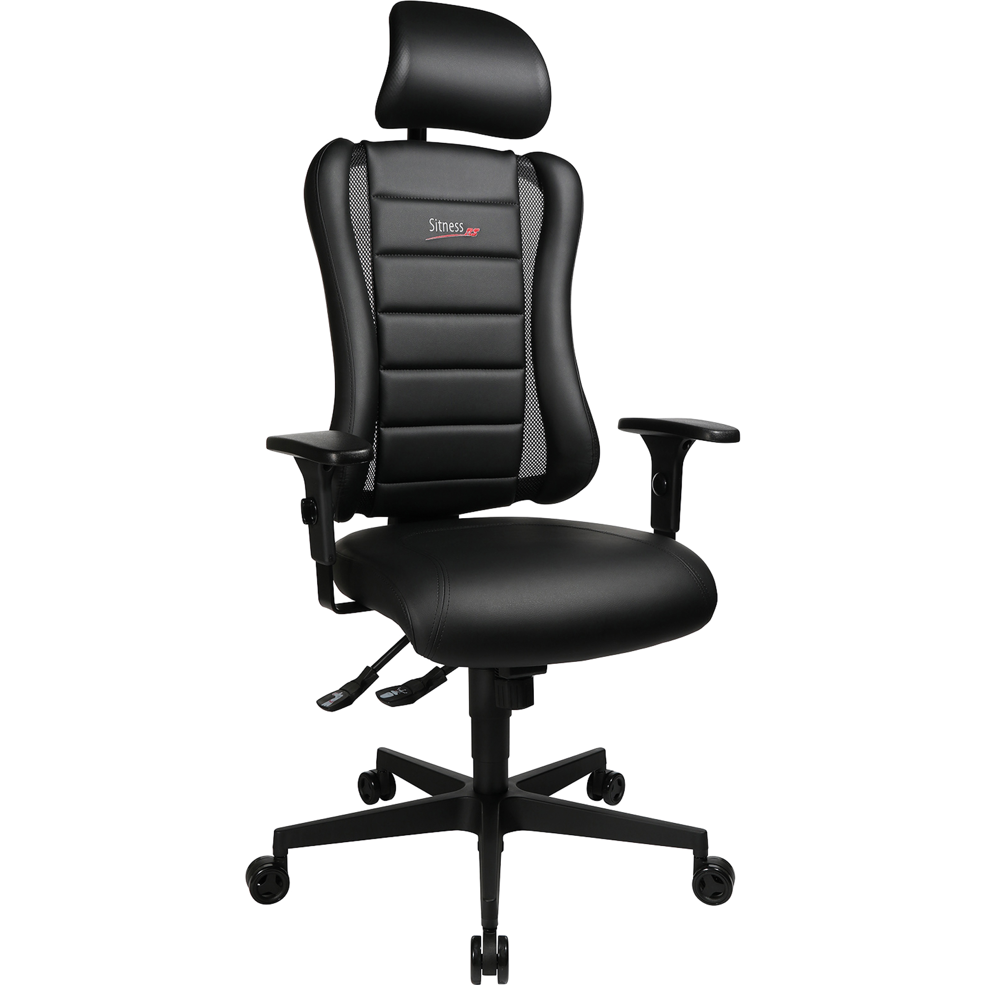 TOPSTAR Gaming-Stuhl SITNESS® RS 110kg Muldensitz 50cm 48cm Synchronmechanik schwarz