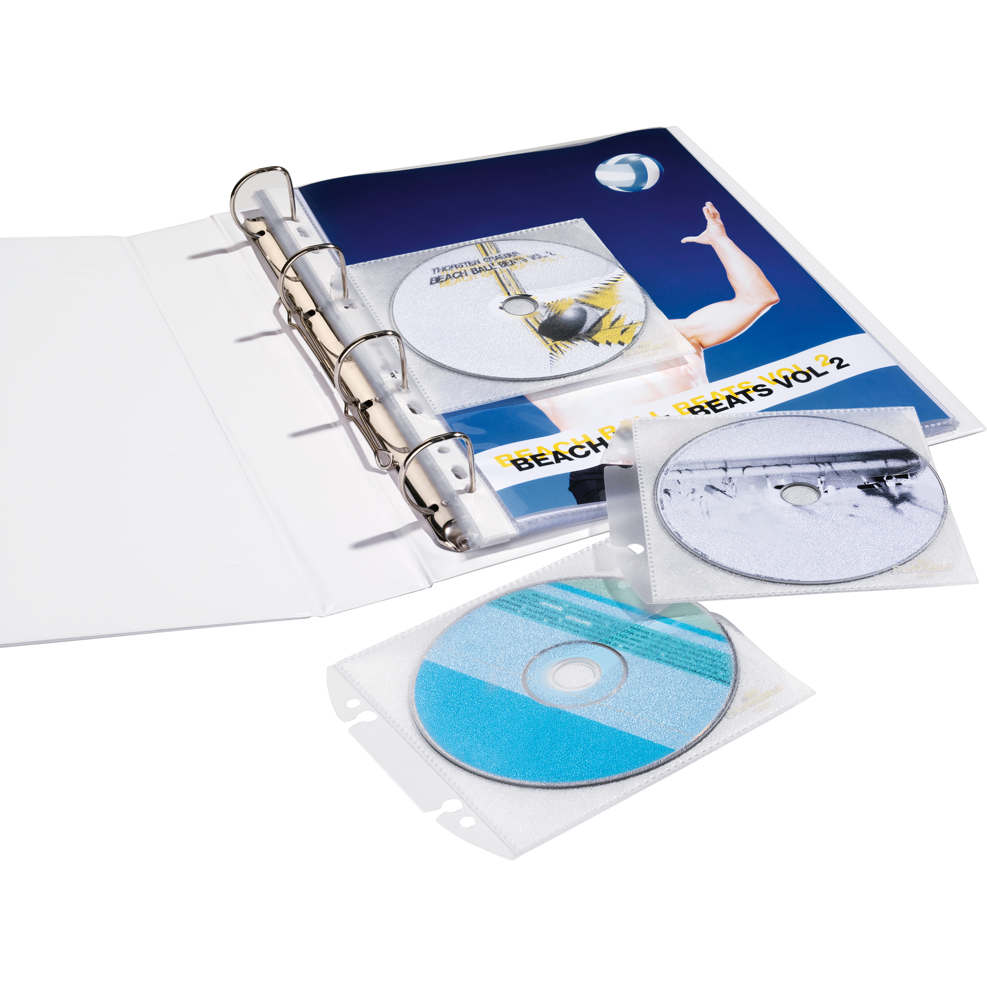 DURABLE CD/DVD Hülle COVER EASY 14 x 13 cm (B x H) Polypropylen transparent 10 St./Pack.