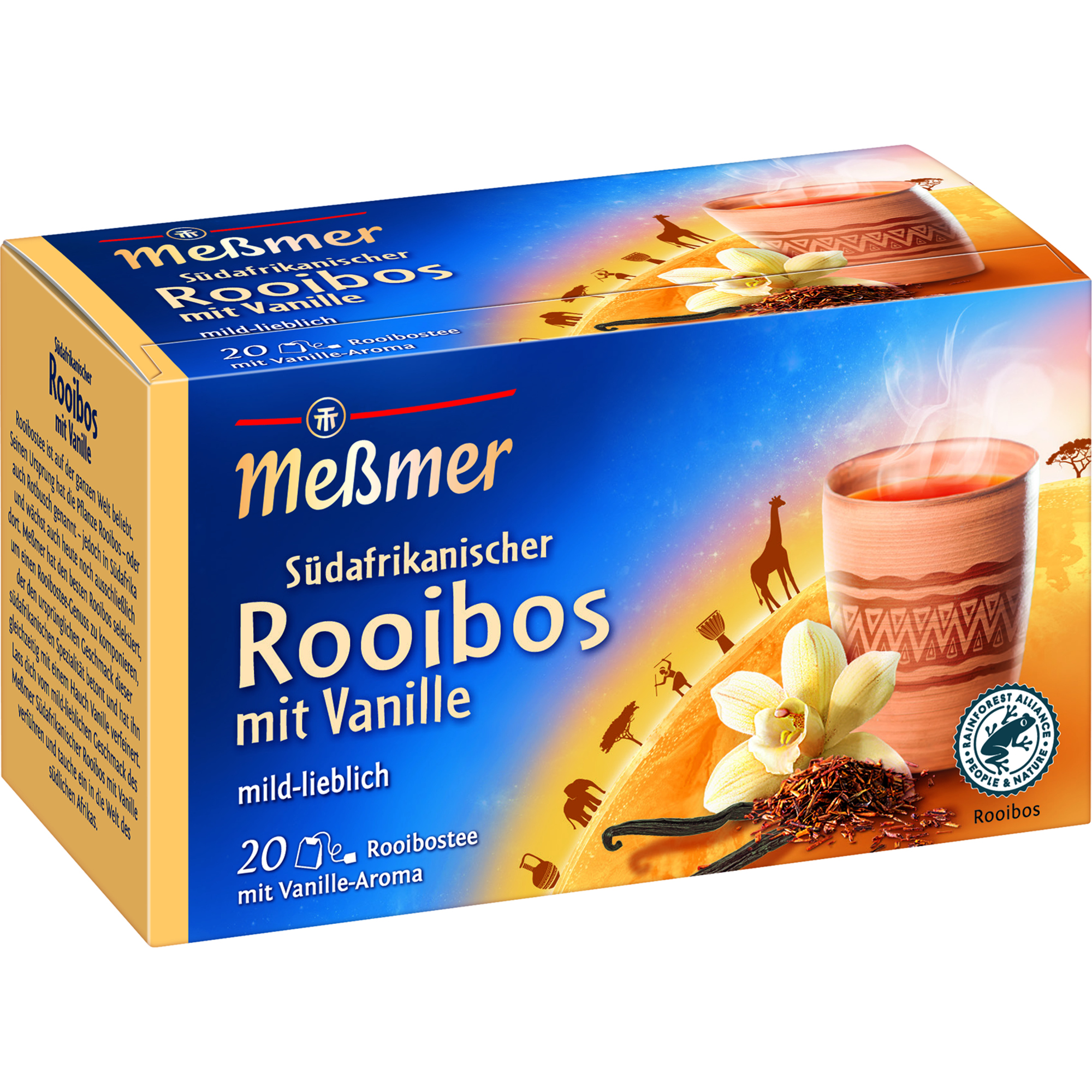 Meßmer Tee Südafrikanischer Rooibos-Vanille 20 Btl./Pack.
