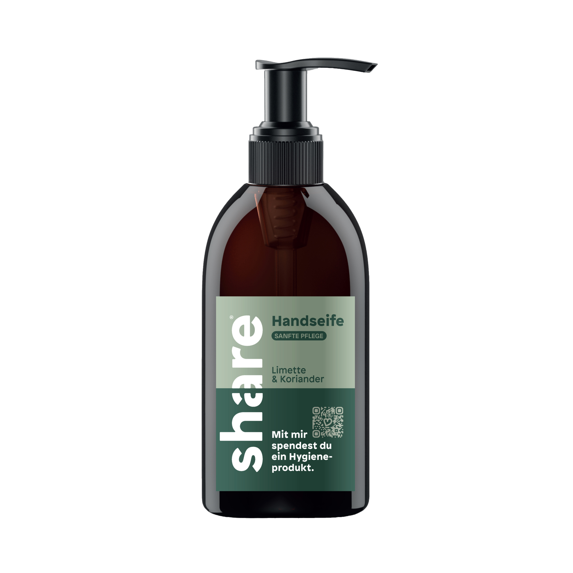 share Flüssigseife Limette & Koriander biologisch abbaubar pH-Wert: 4,3 Ausführung des Behälters: Pumpflasche Material des Behälters: Kunststoff, 100 % recycelt 0,25l