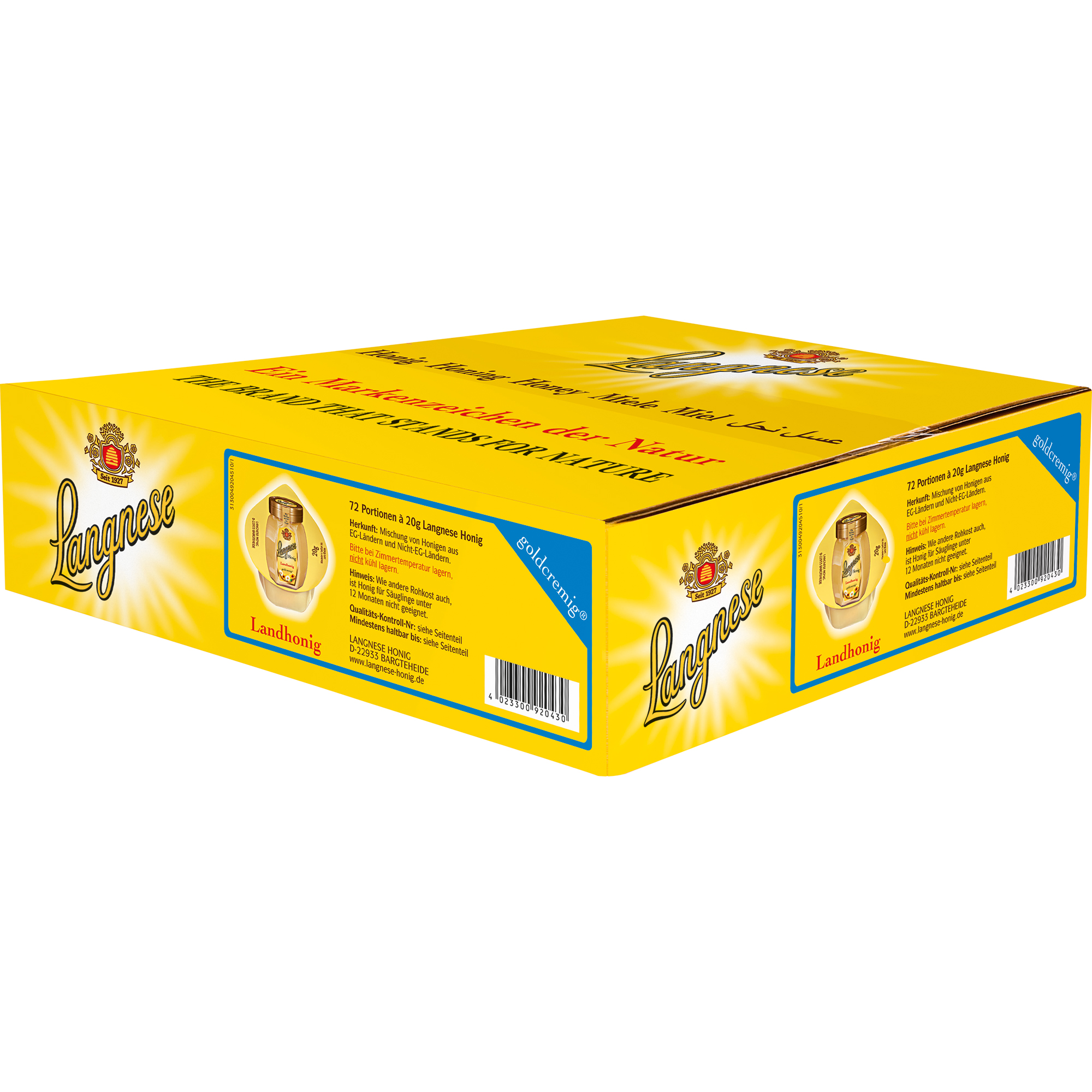 Langnese Honig Landhonig Portionsdose 72 x 20 g/Pack.