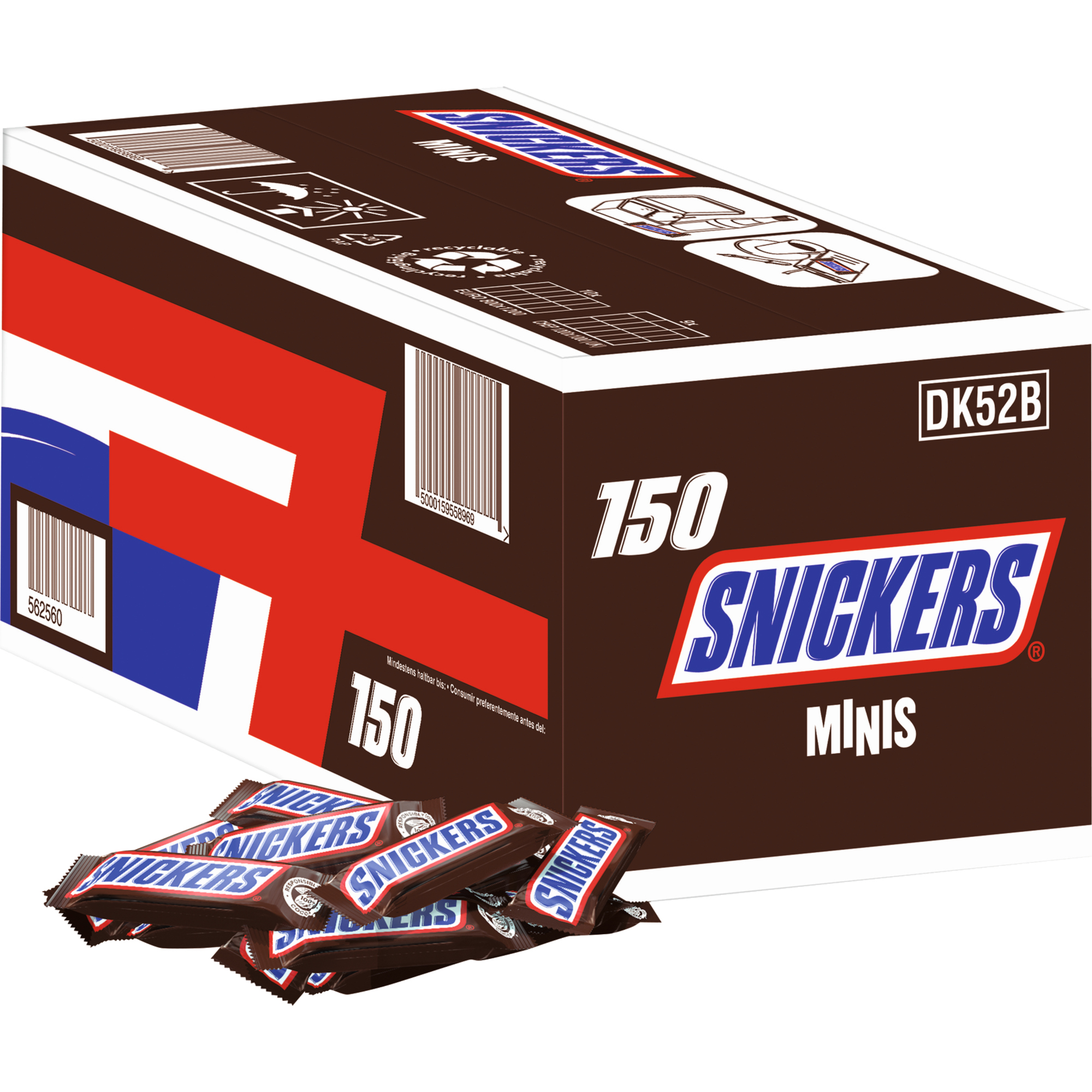 SNICKERS® Schokoriegel Minis 150 x 18 g/Pack.