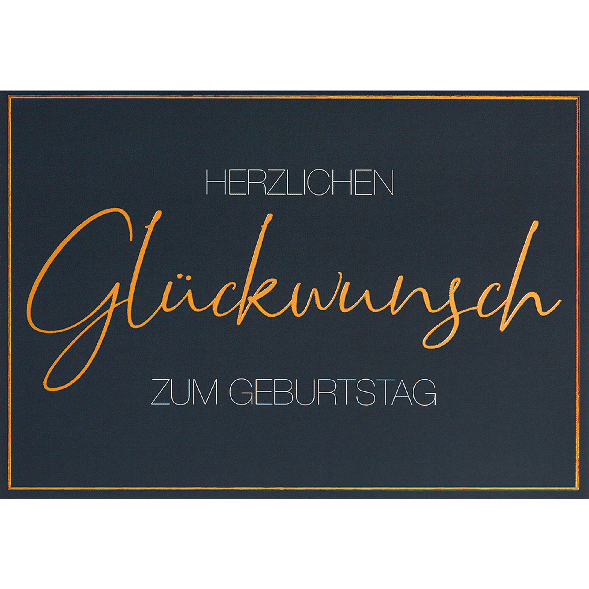Perleberg Faltkarte Lifestyle Geburtstagskarte 240g/m² mehrfarbig Geburtstag Herzlichen Glückwunsch zum Geburtstag