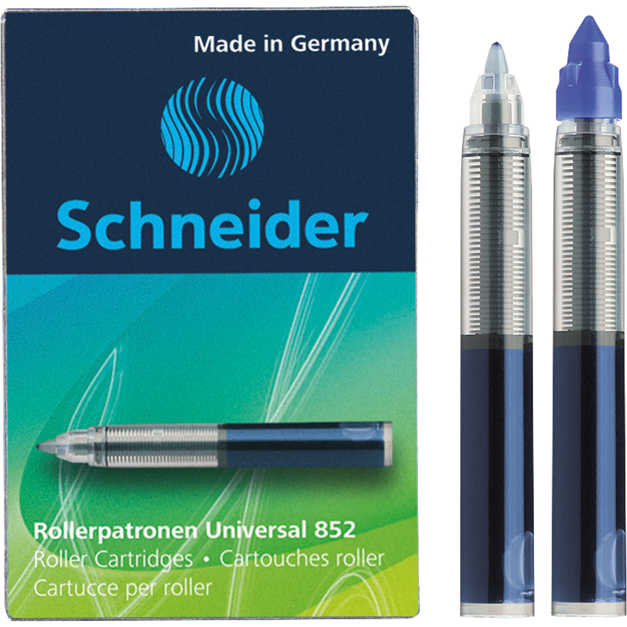 Schneider Nachfüllpatrone Tintenroller 852 Schneider Tintenroller Base Senso, Base Ball, Breeze, ID Duo 0,5mm königsblau 5 St./Pack.