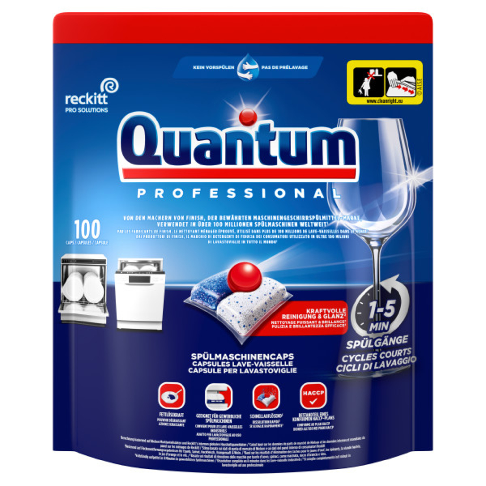 Quantum Spülmaschinentabs Professional 100 St./Pack.