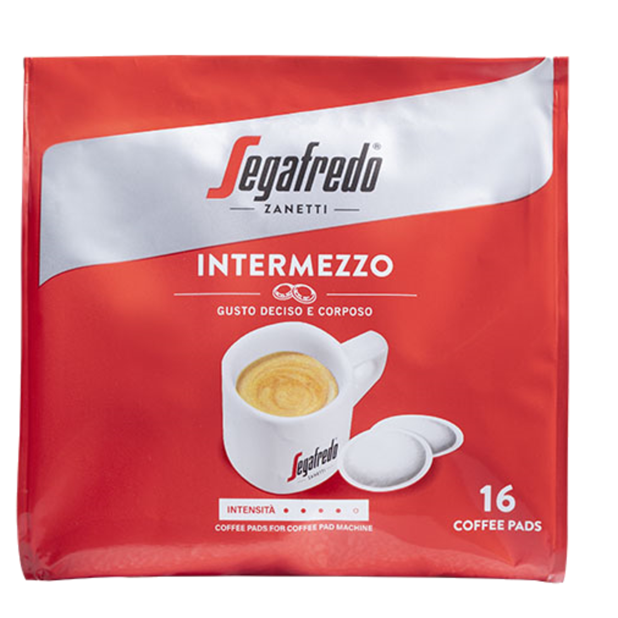 Segafredo Zanetti Kaffeepads Intermezzo 16 x 7 g/Pack.