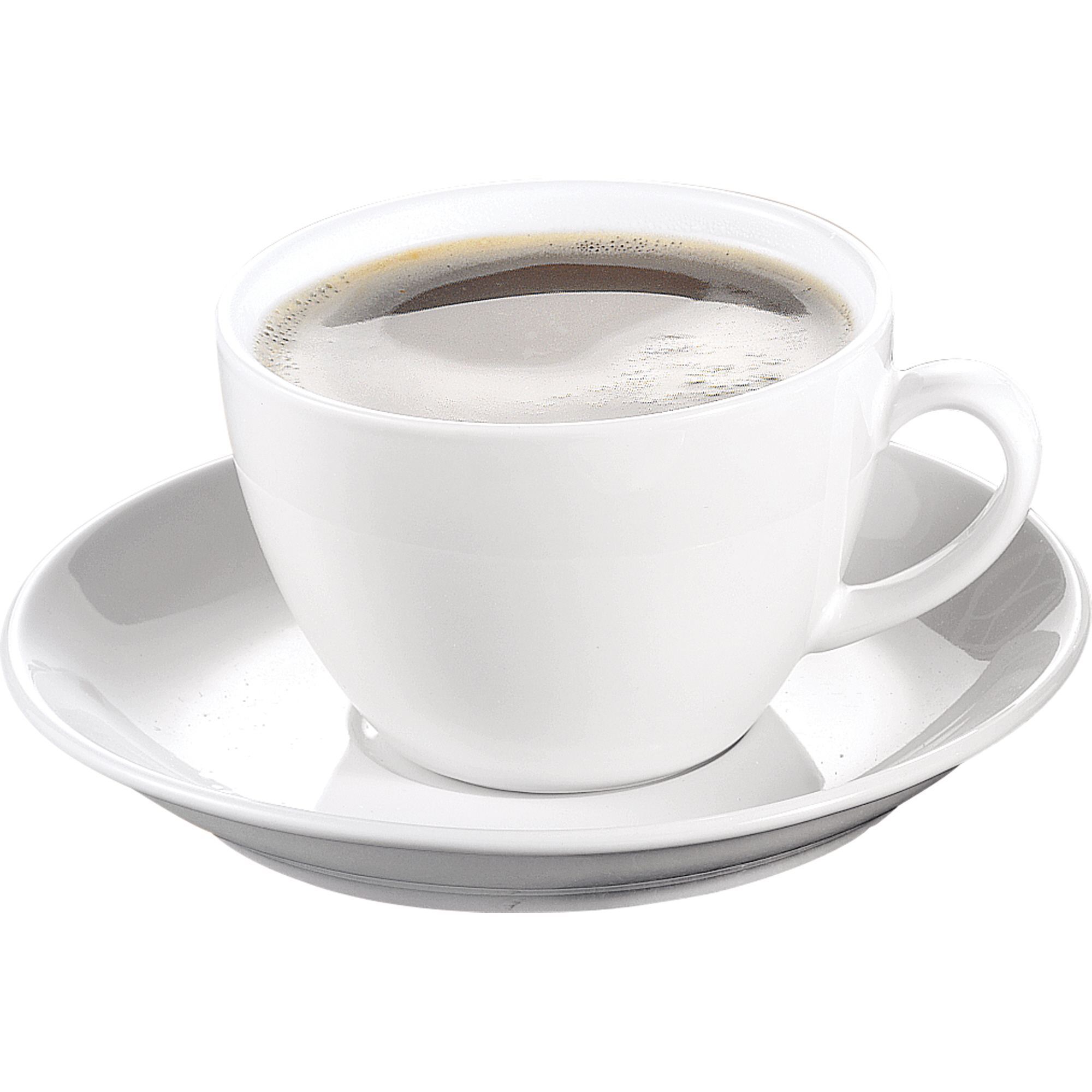 Esmeyer® Kaffeetasse BISTRO Mehrweg 200ml inkl. Untertasse Porzellan weiß 6 St./Pack.