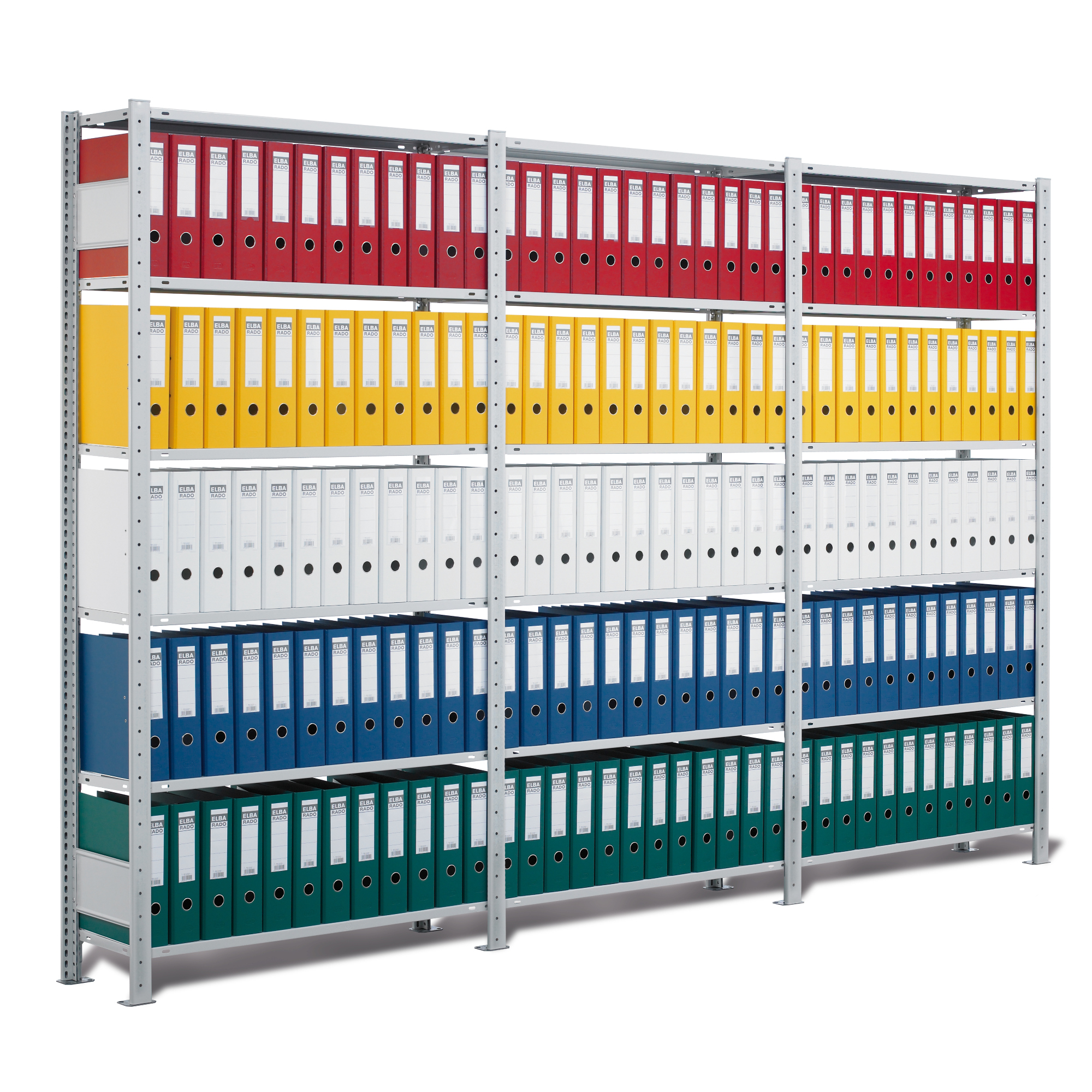SCHULTE Grundregal MULTIplus85 1.000 x 2.000 x 300 mm (B x H x T) 6 Fachböden 85kg inkl. Abdeckkappen, Klemmfüße Stahl