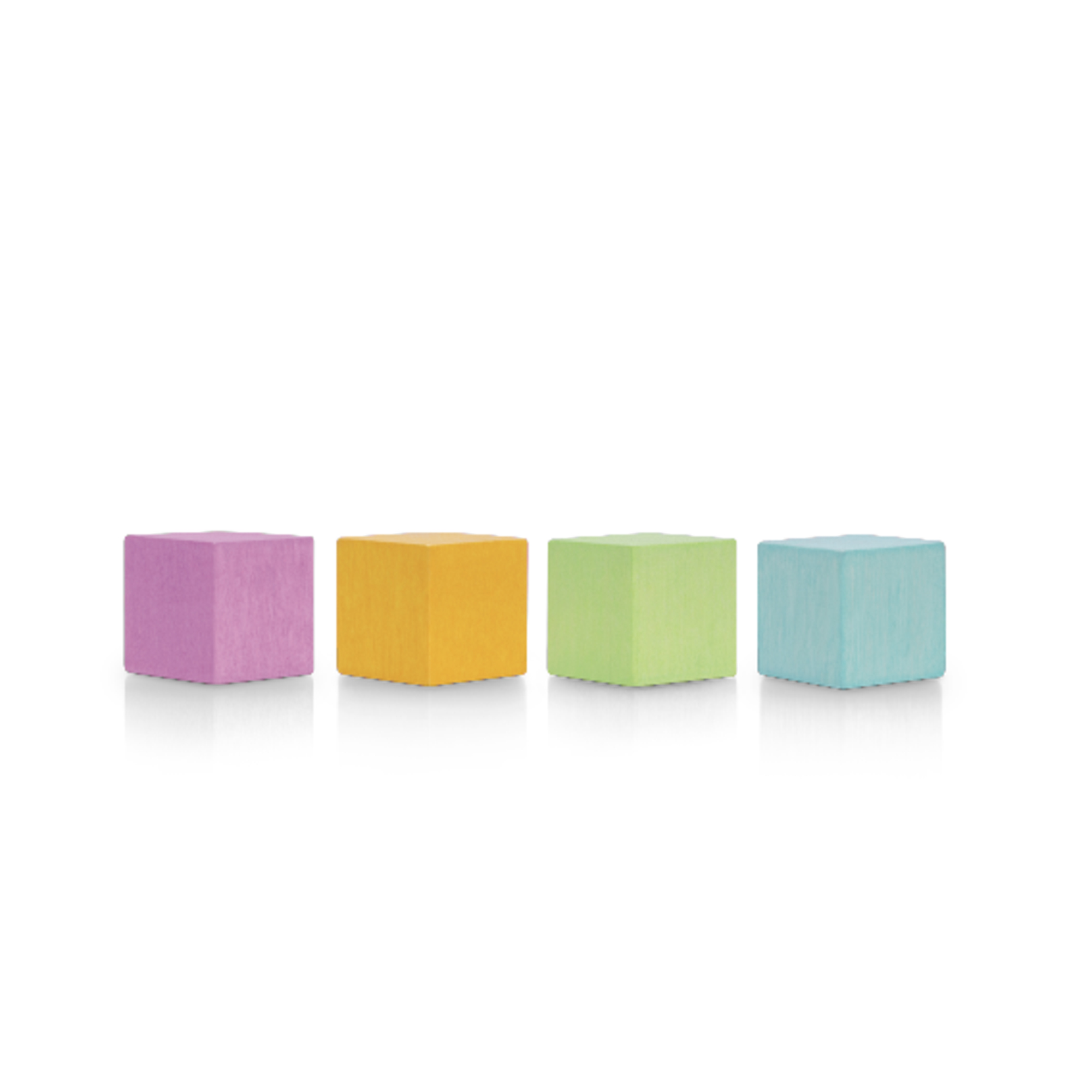 magnetoplan® Magnet Design Wood Series 20 x 20 x 20 cm (B x H x T) 4kg Birkenholz farbig sortiert 4 St./Pack.