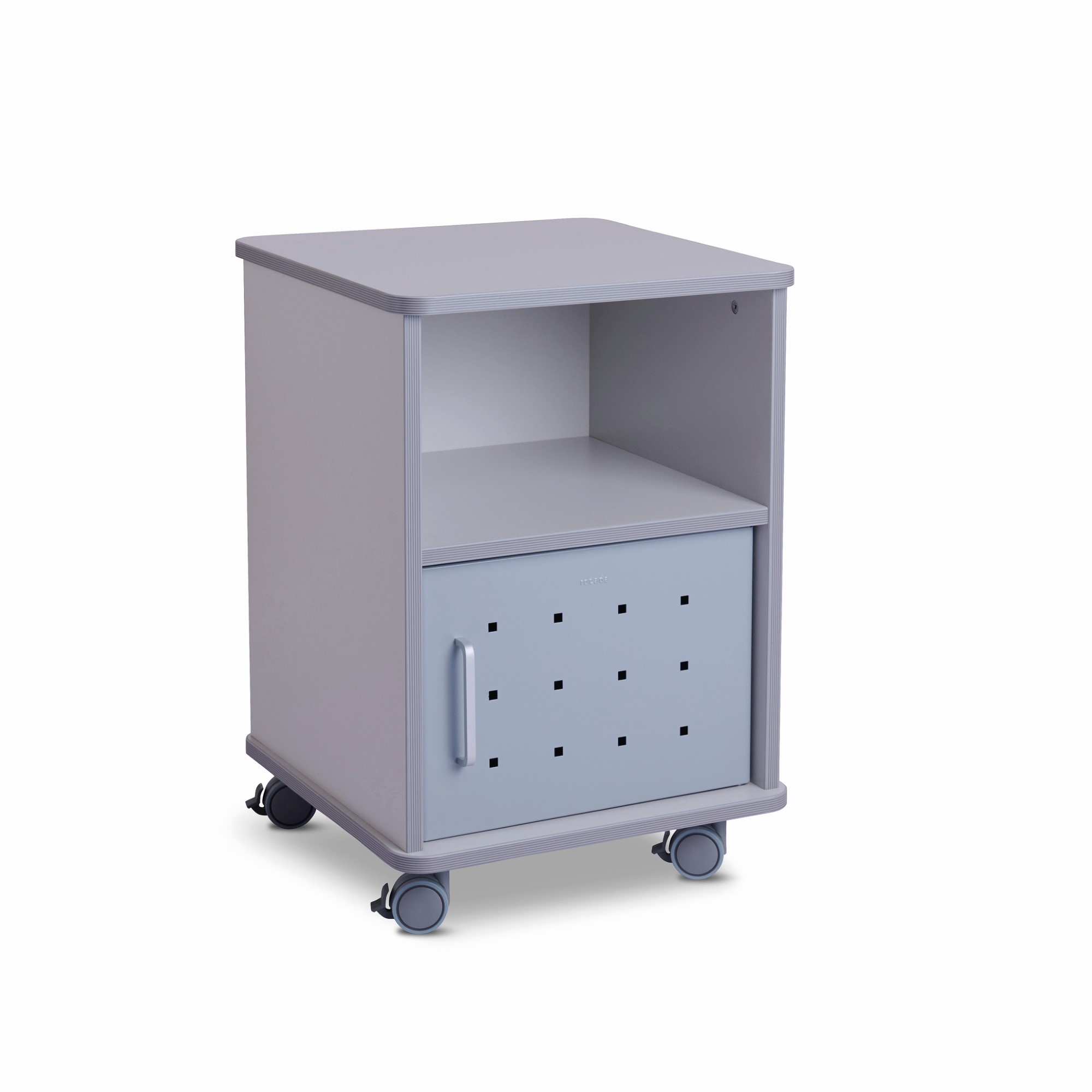 rocada Ablagewagen 675 x 485 x 470 mm (B x H x T) 100kg Holzfaser, melaminbeschichtet grau