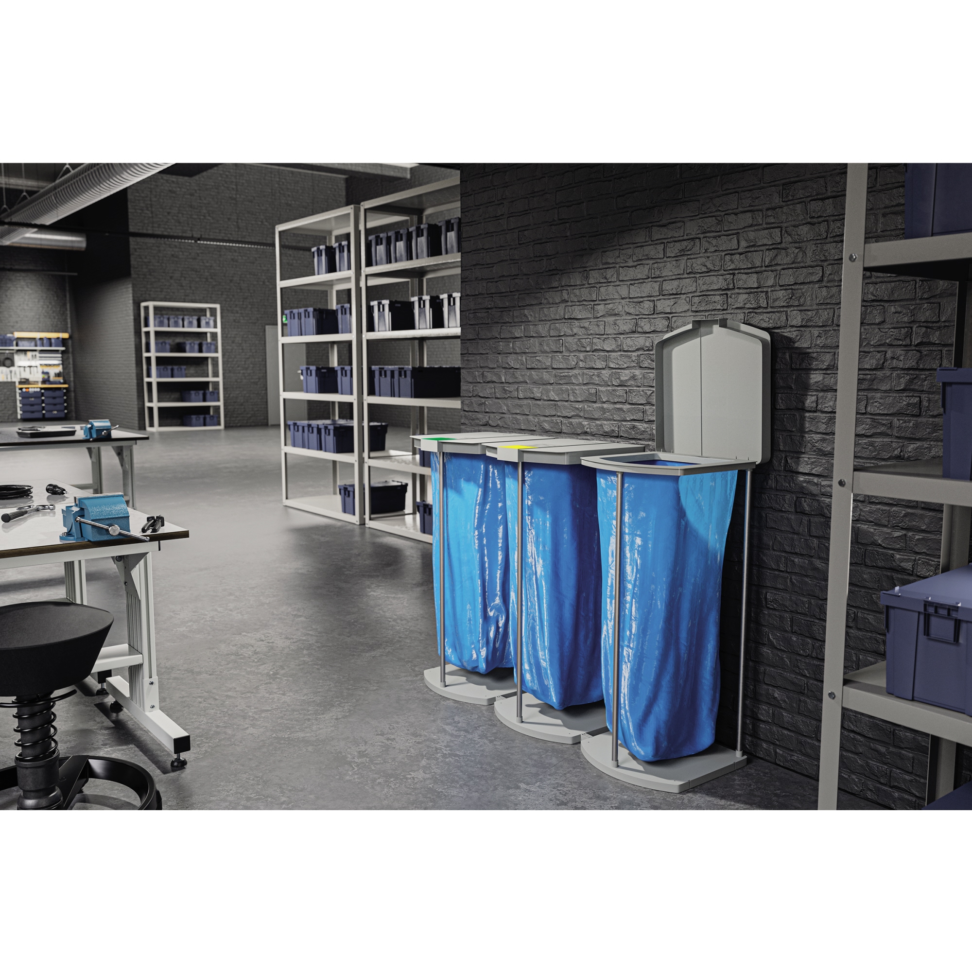Hailo Müllsackständer ProfiLine MSS XXXL 43 x 97 x 45 cm (B x H x T) 120l Aluminium alu