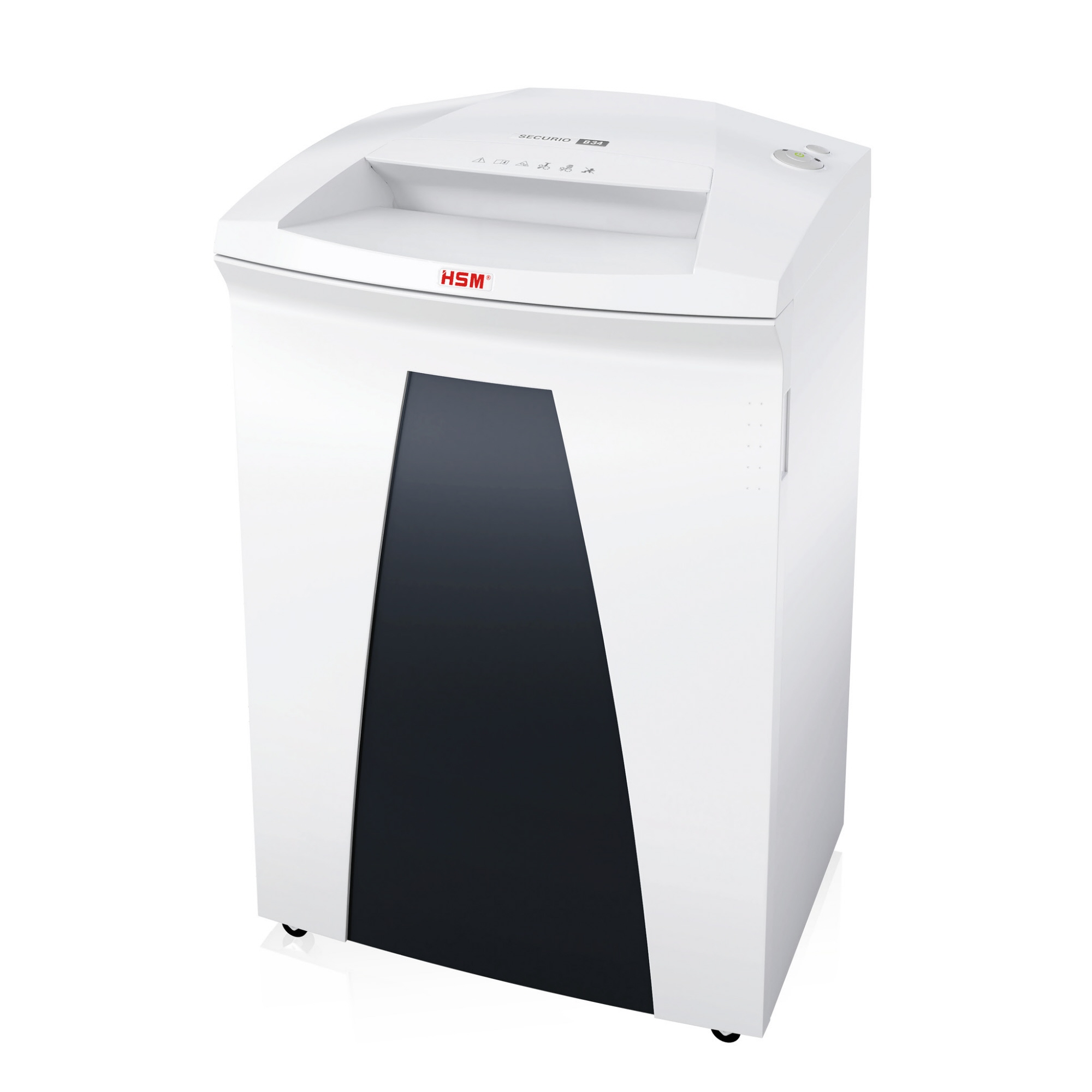 HSM® Aktenvernichter SECURIO B34 P-6 Papier, Heftklammern, Büroklammern Partikelschnitt 9 Bl. weiß