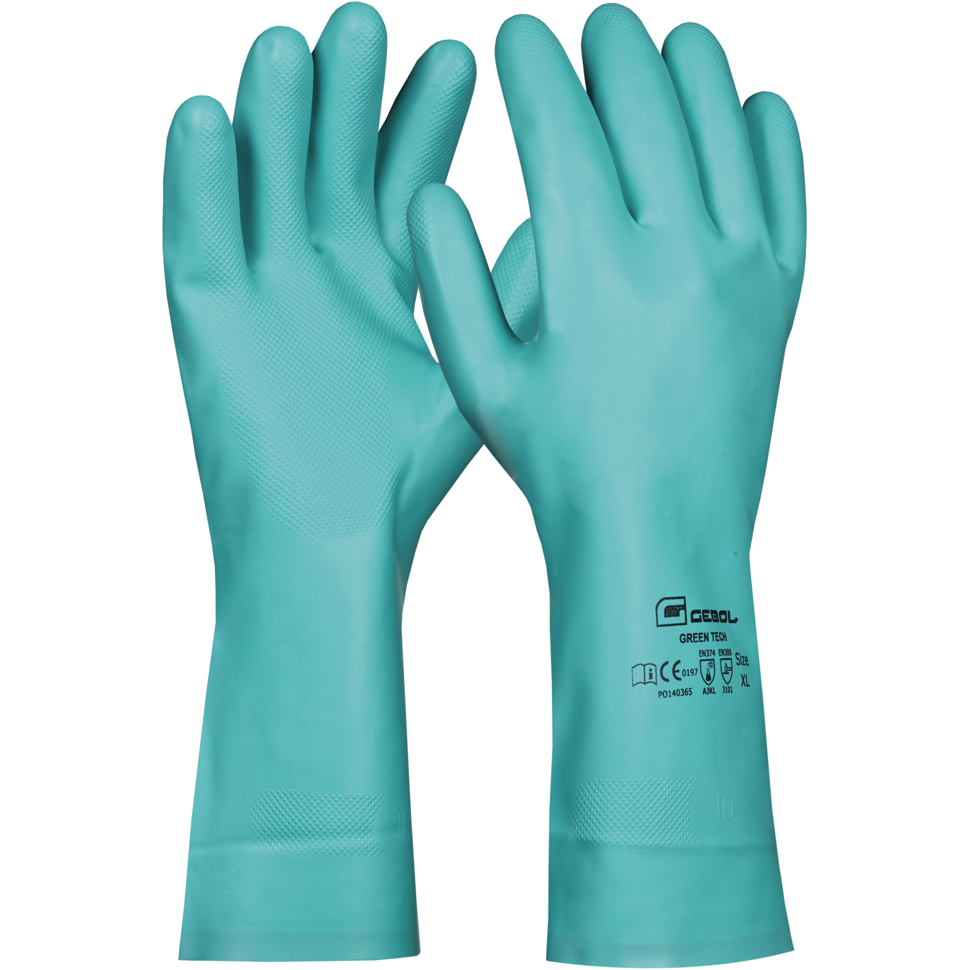 GEBOL Gummihandschuhe GREEN TECH L Nitril grün