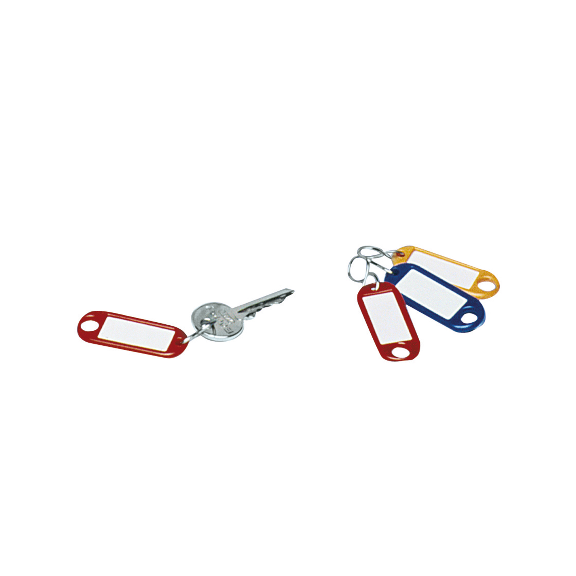 WEDO® Schlüsselanhänger 52 x 21 x 3 mm (B x H x T) S-Haken Kunststoff weiß 100 St./Pack.