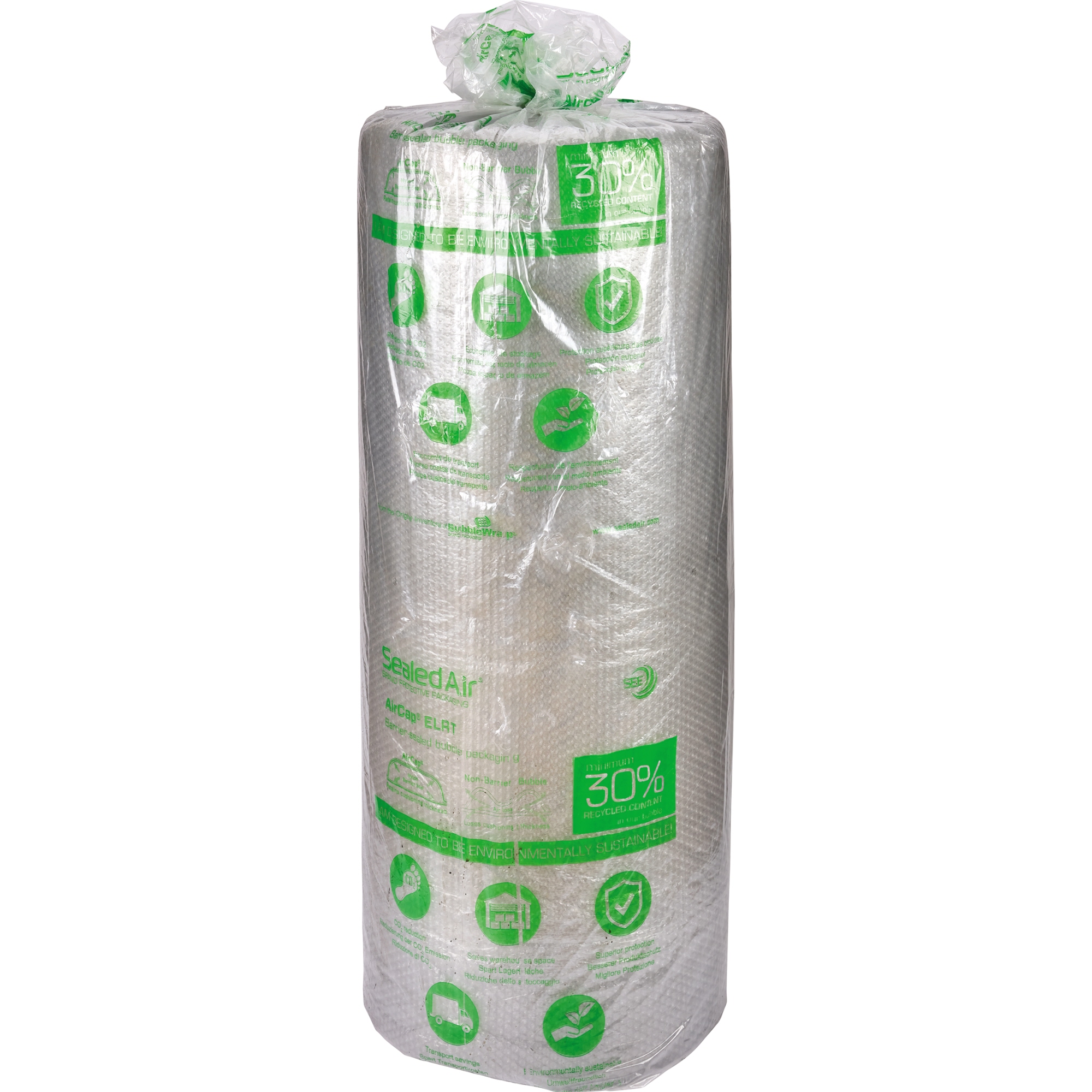 AirCap® Luftpolsterfolie 50 cm x 50 m (B x L) Polyethylen, 30 % recycelt transparent/grau