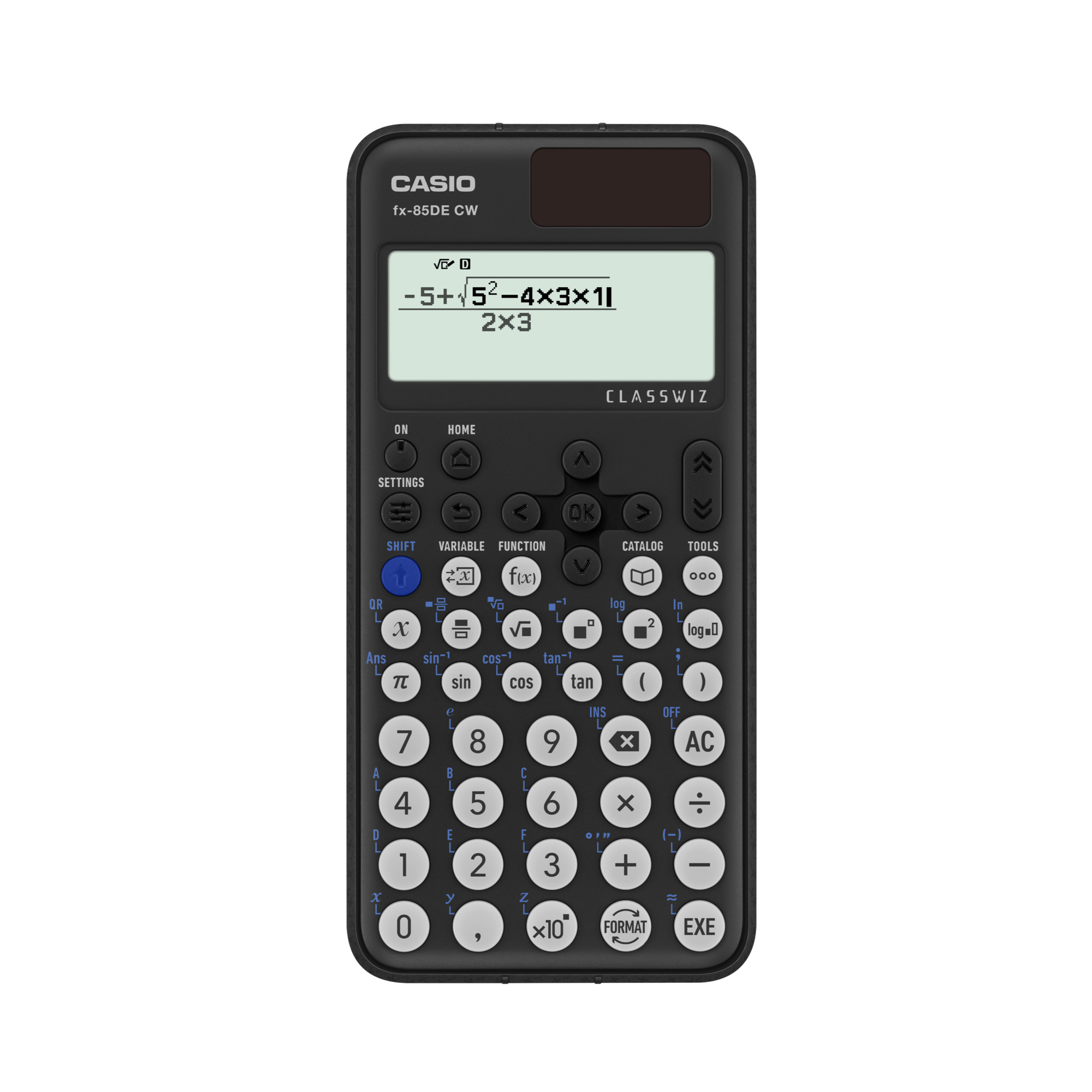 CASIO® Schulrechner Casio FX-85DE CW ClassWiz 1 x 17-stellig, 1 x 10+2-stellig 310 Funktionen schwarz