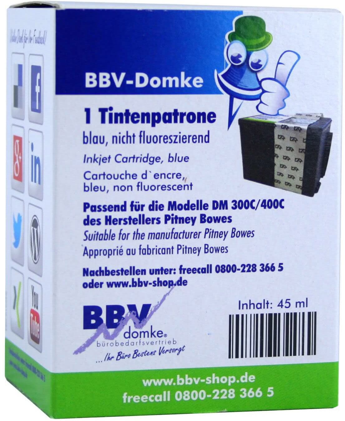 BBV-Domke Farbkartusche passend für Pitney Bowes DM300c, DM400c, DM450c+