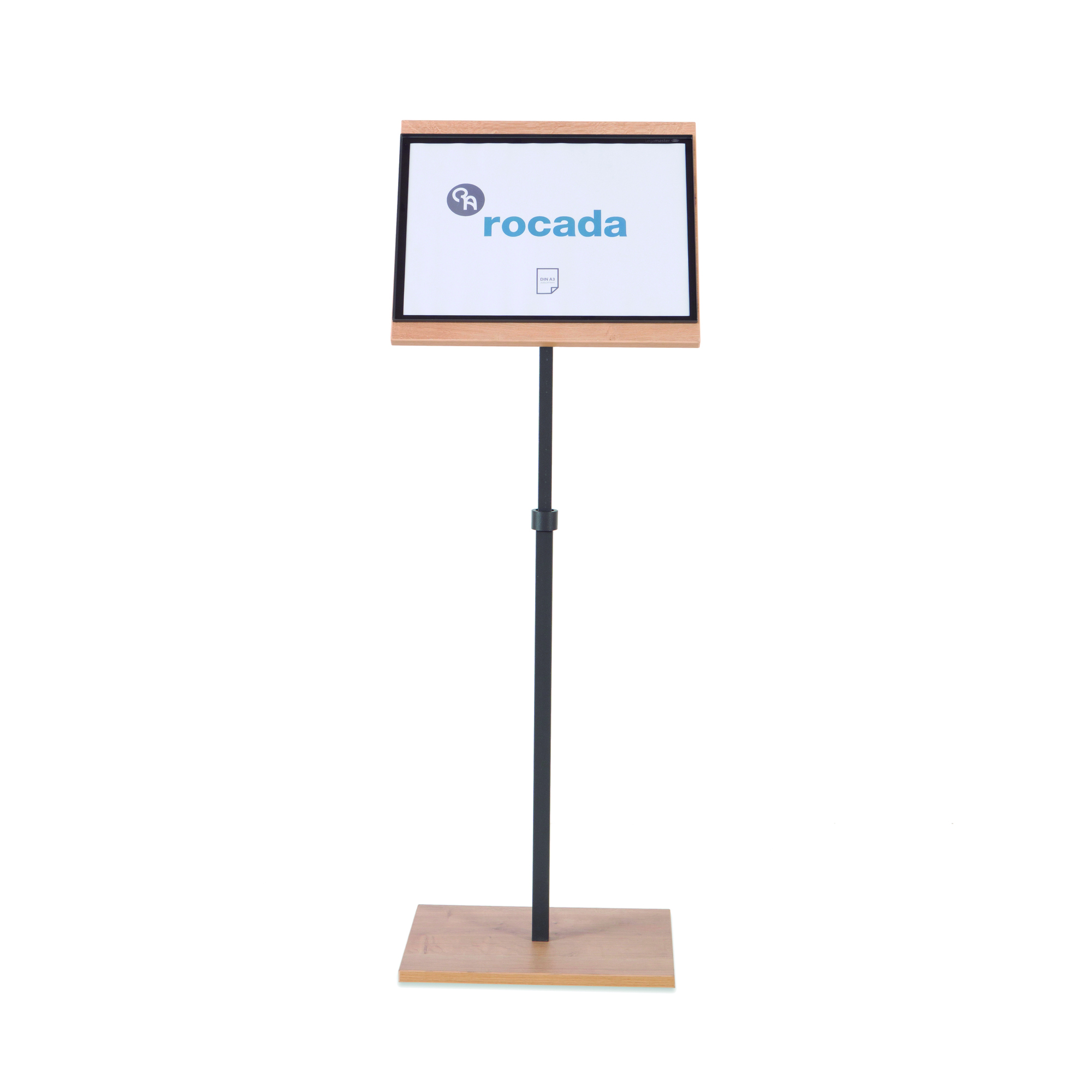 rocada Infodisplay NATURAL 40 x 140 x 30 cm (B x H x T) DIN A3 inkl. magnetische Hülle natur