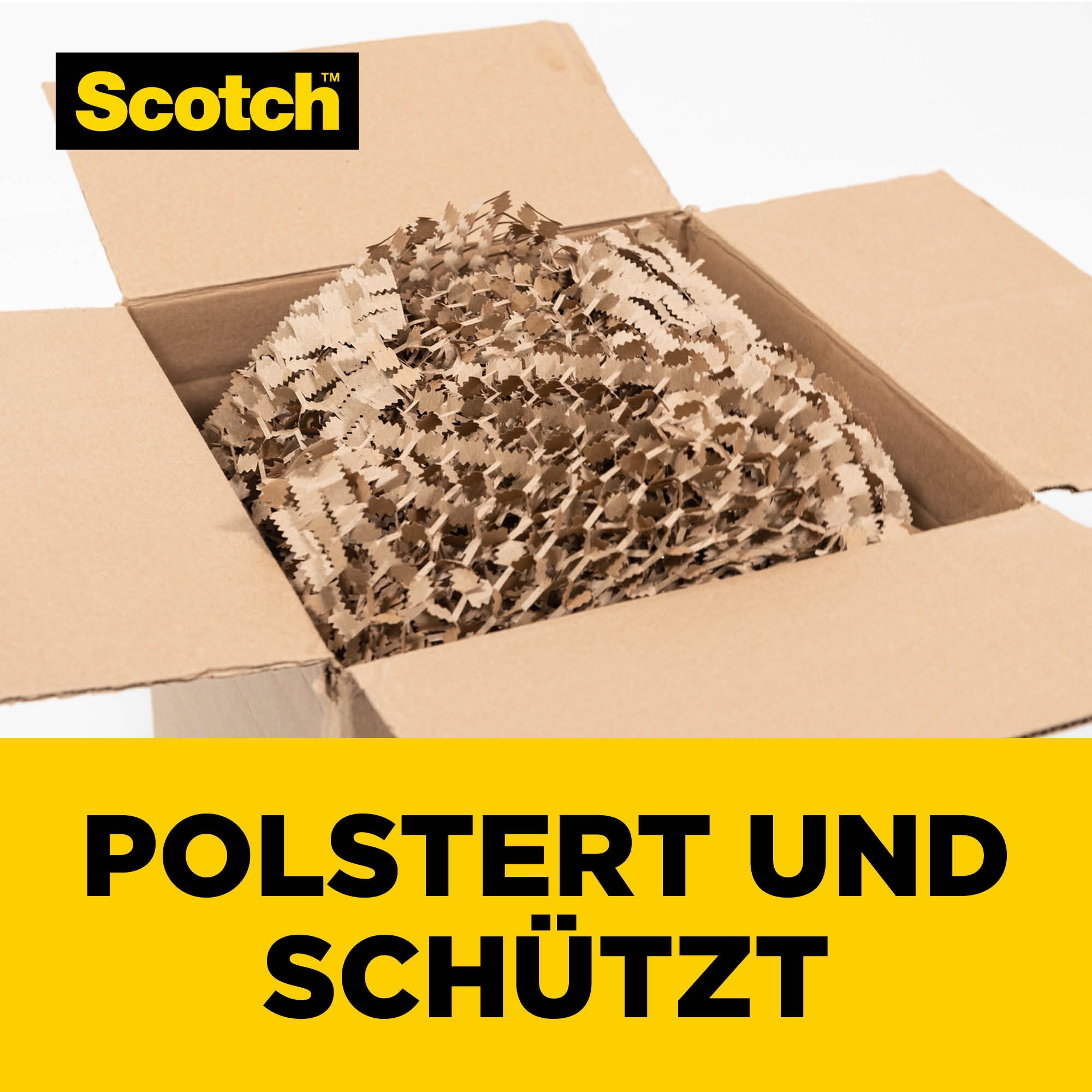 Scotch® Füllmaterial Cushion Lock™ 30,4 cm x 9,14 m (B x L) Papier, 100 % recycelt