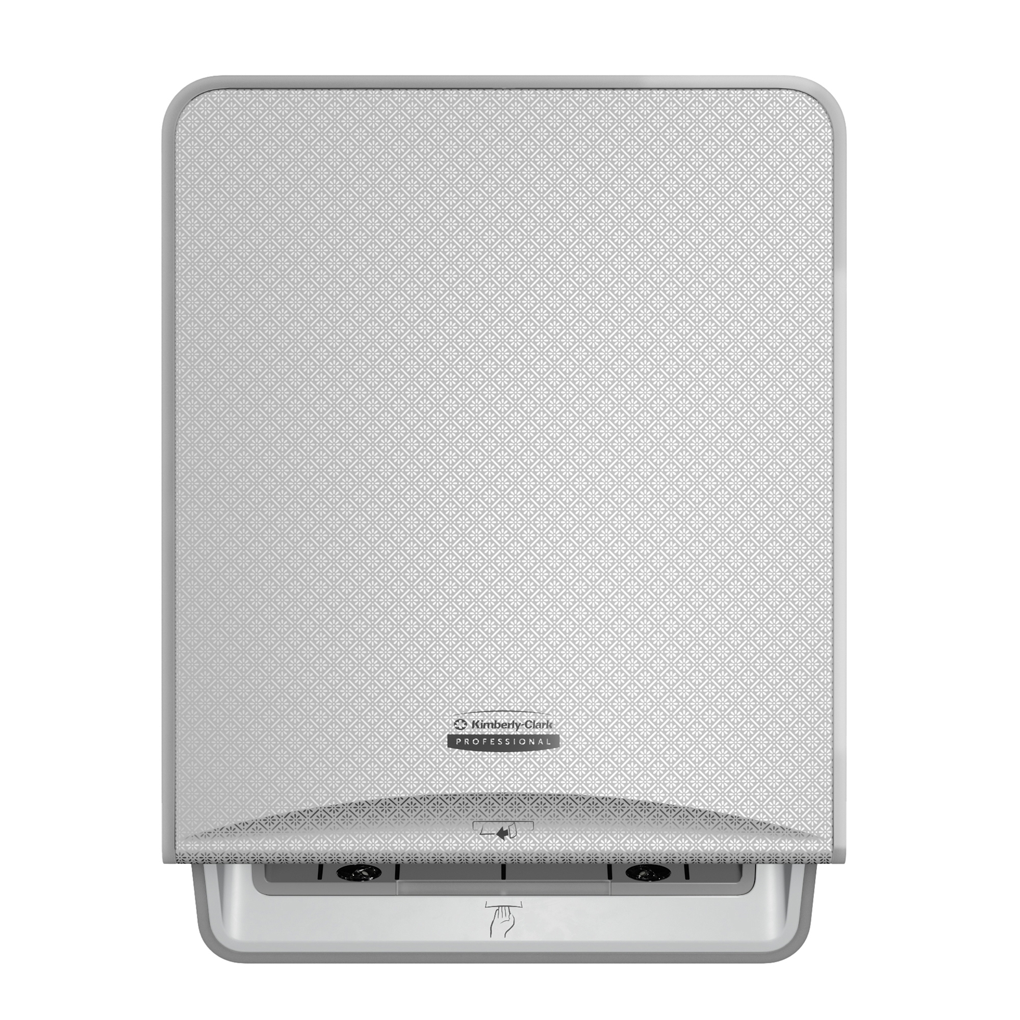 KIMBERLY-CLARK PROFESSIONAL Handtuchspender ICON™ Scott® Handtuchrolle Essential™ 6639, Kleenex® Handtuchrolle Ultra™ 6646, 6782 33,5 x 43,5 x 27,62 cm (B x H x T) Kunststoff grau