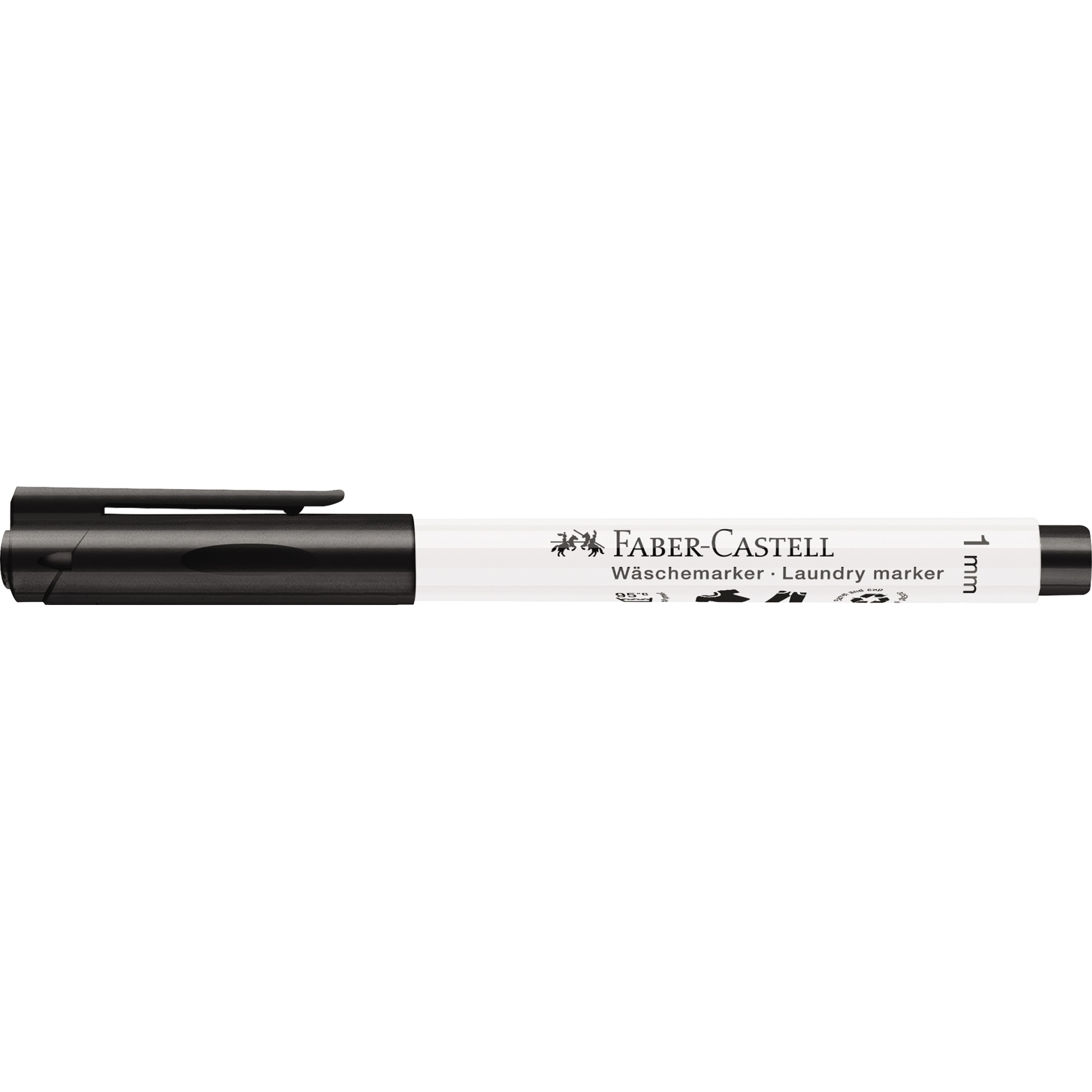 Faber-Castell Textilmarker 1mm schwarz Rundspitze
