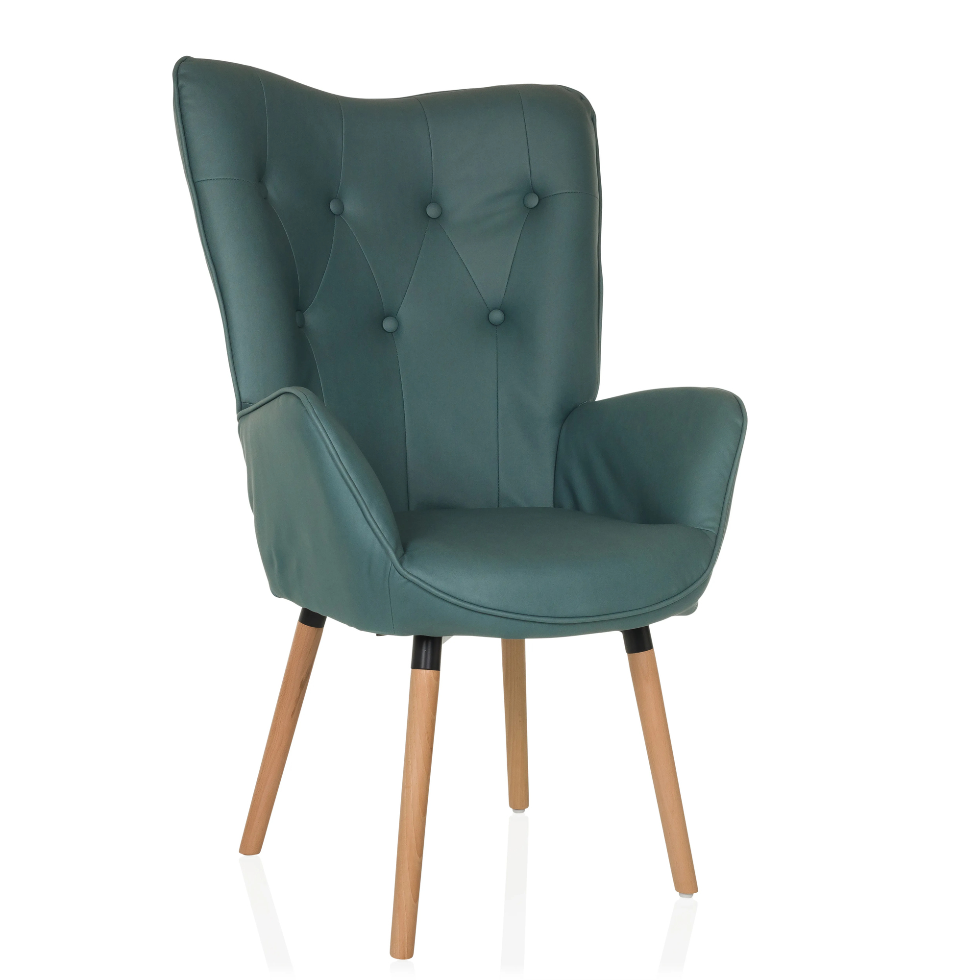 hjh OFFICE Sessel HAVENIO I 70 x 106 x 75 cm (B x H x T) mint
