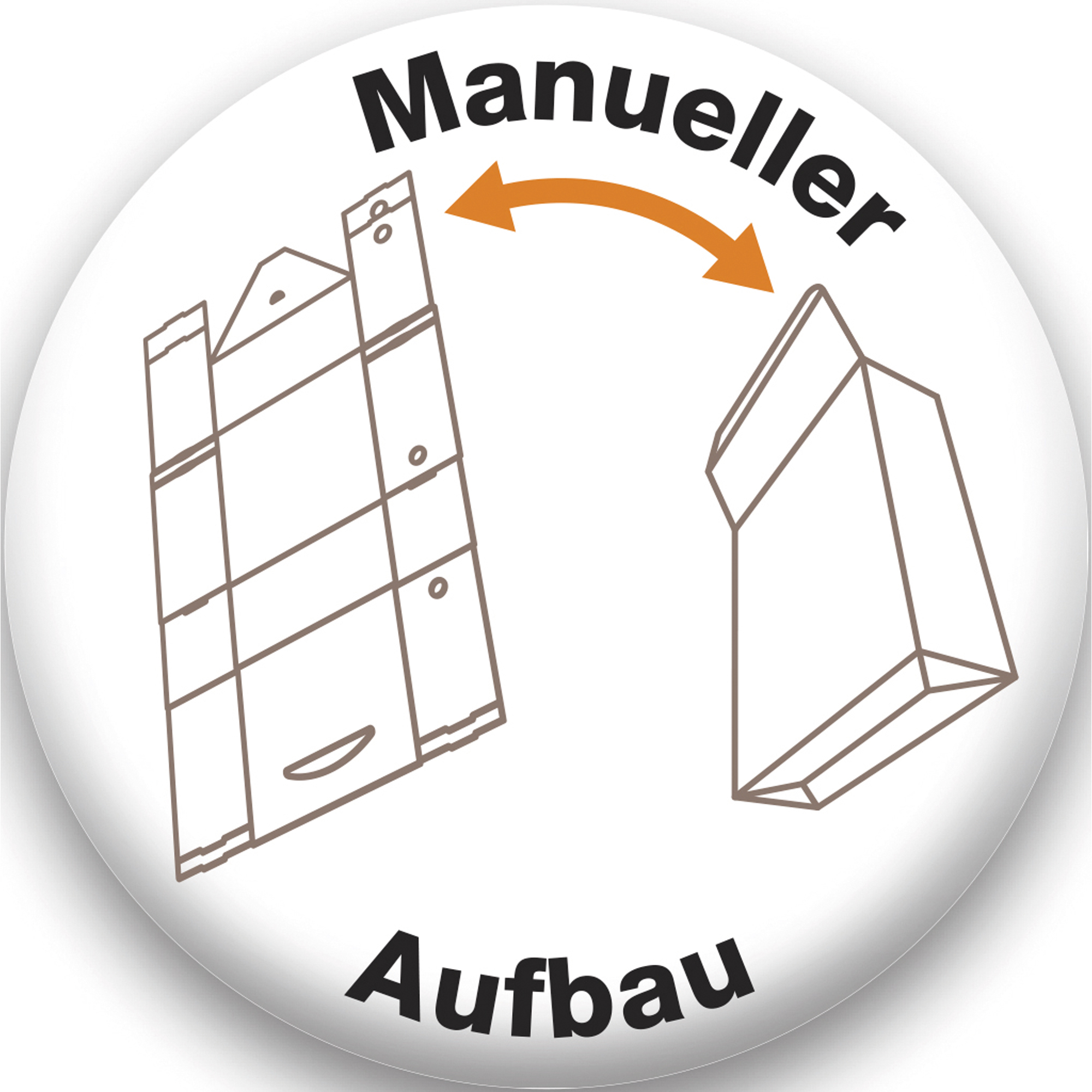 ELBA Archivbox tric 54,5 x 32 x 36 cm (B x H x T) DIN A4 mit Archivdruck Wellpappe naturbraun