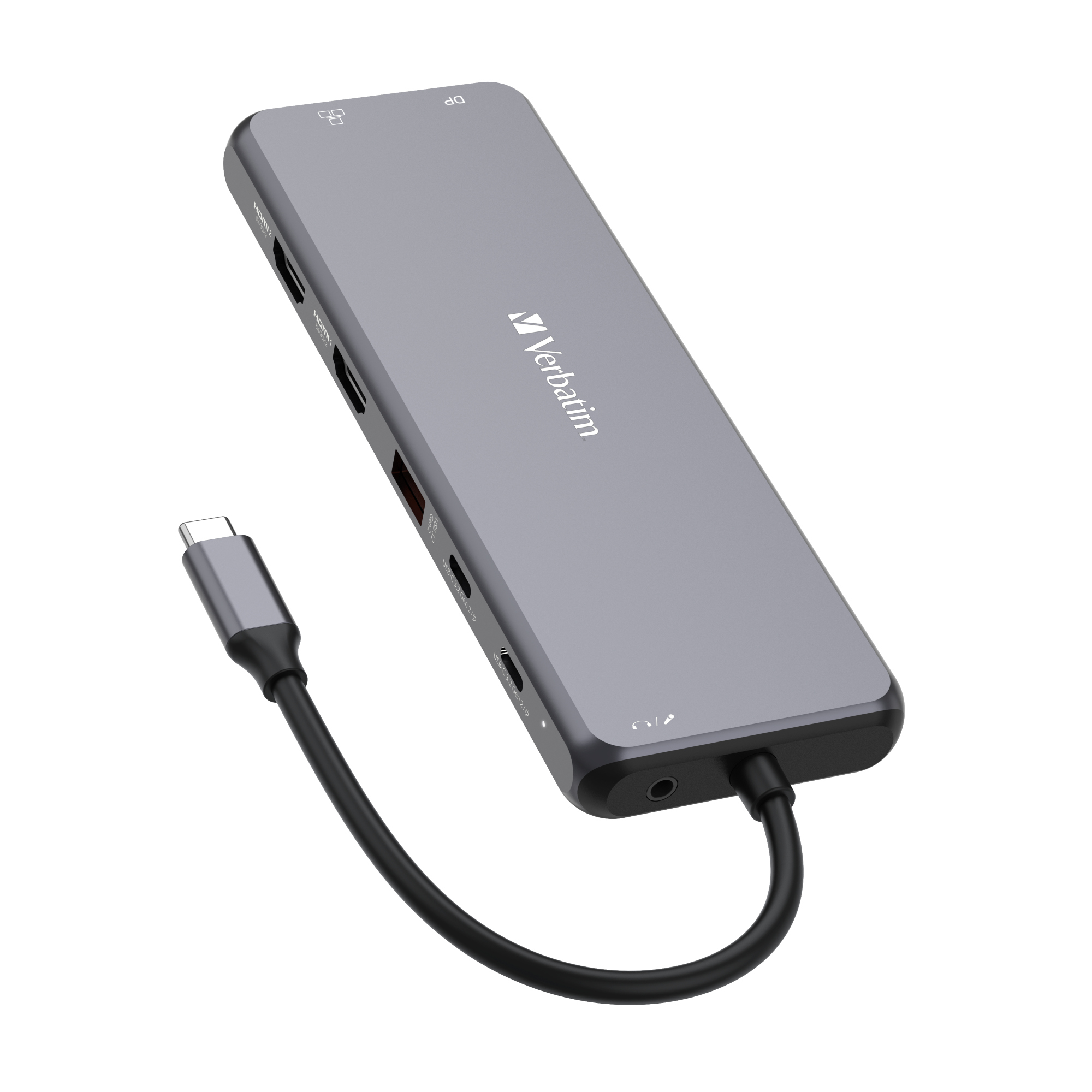 Verbatim USB-Hub CMH-13 USB-C grau/schwarz
