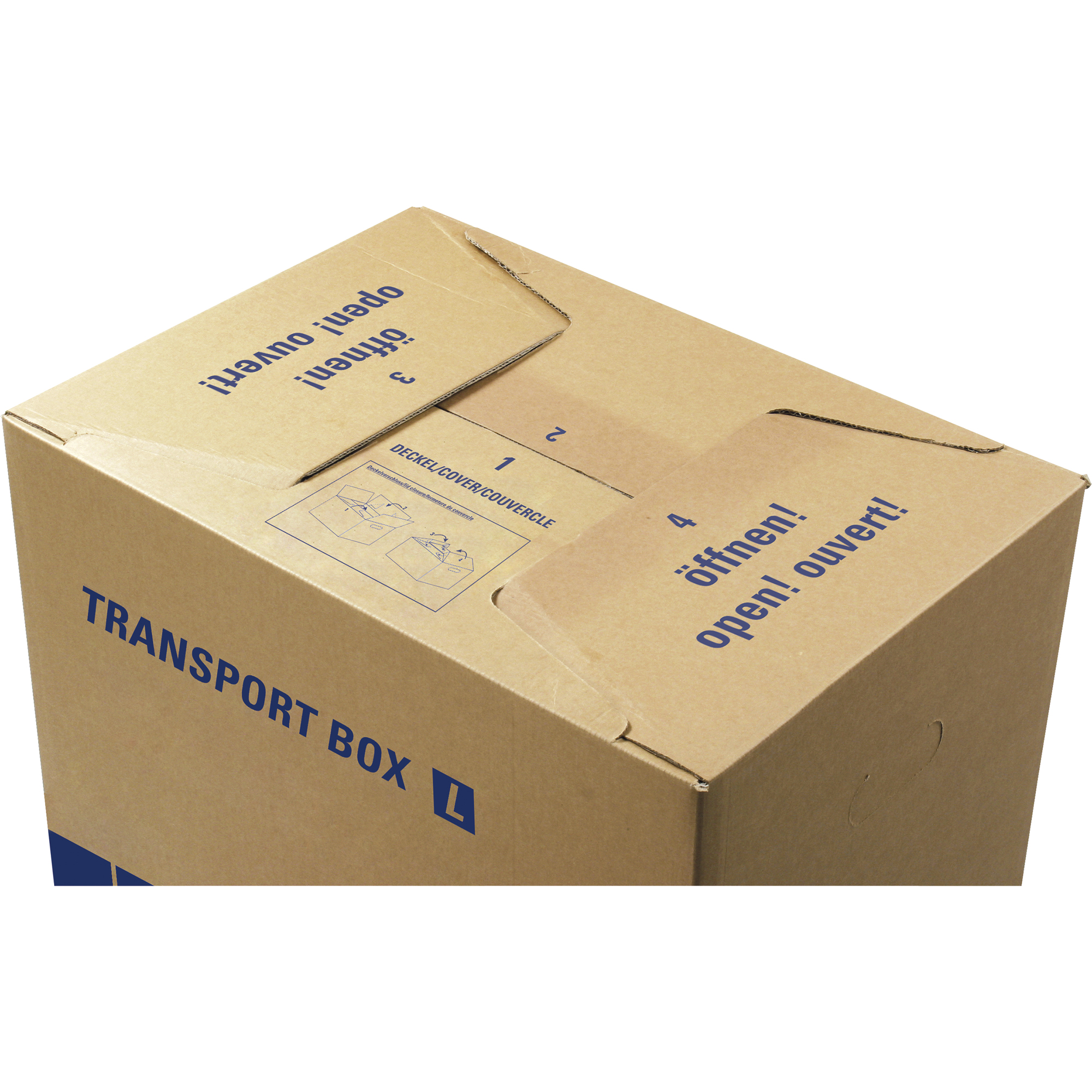 tidyPac® Umzugskarton Transportbox XL 68 x 35,5 x 35 cm (B x H x T) 30kg Wellpappe braun