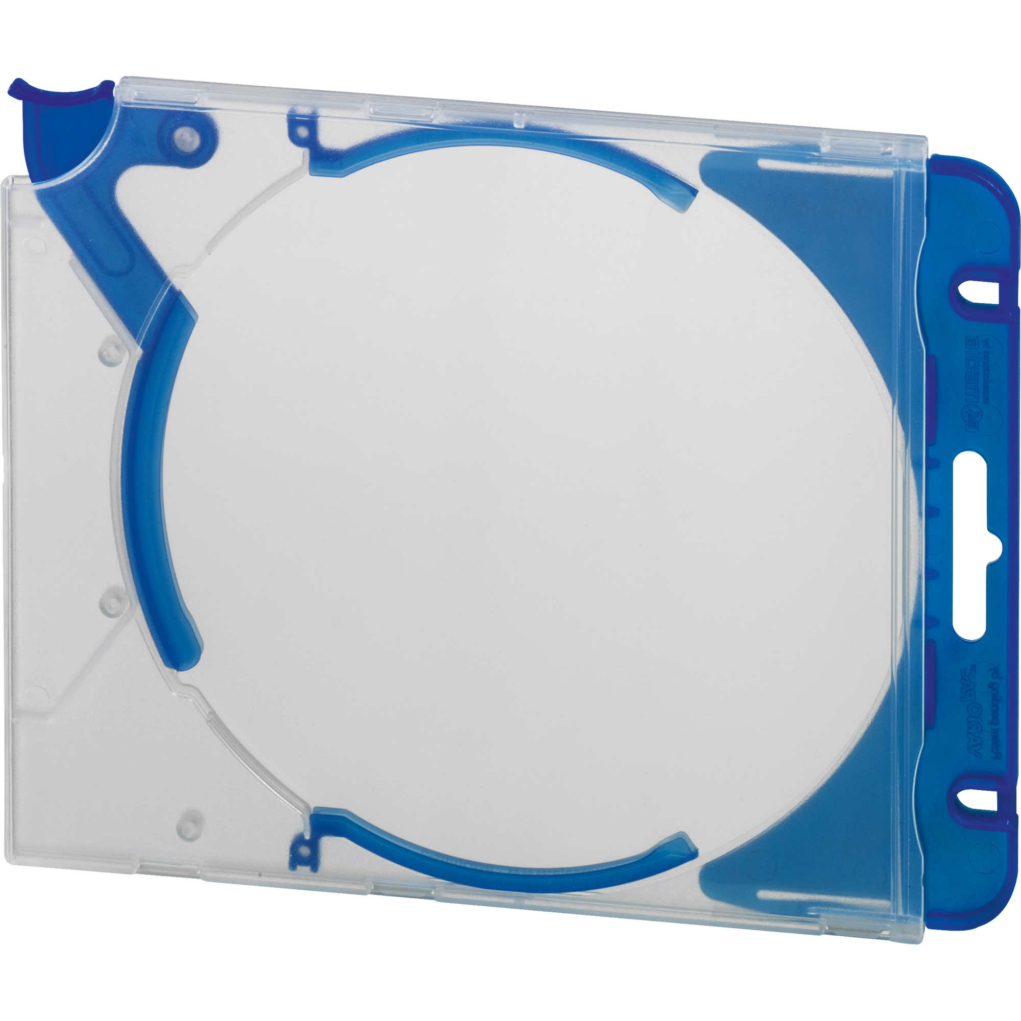 DURABLE CD/DVD Hülle QUICKFLIP® COMPLETE 14,2 x 12,5 x 5,2 cm (B x H x T) Polypropylen transparent/blau 5 St./Pack.