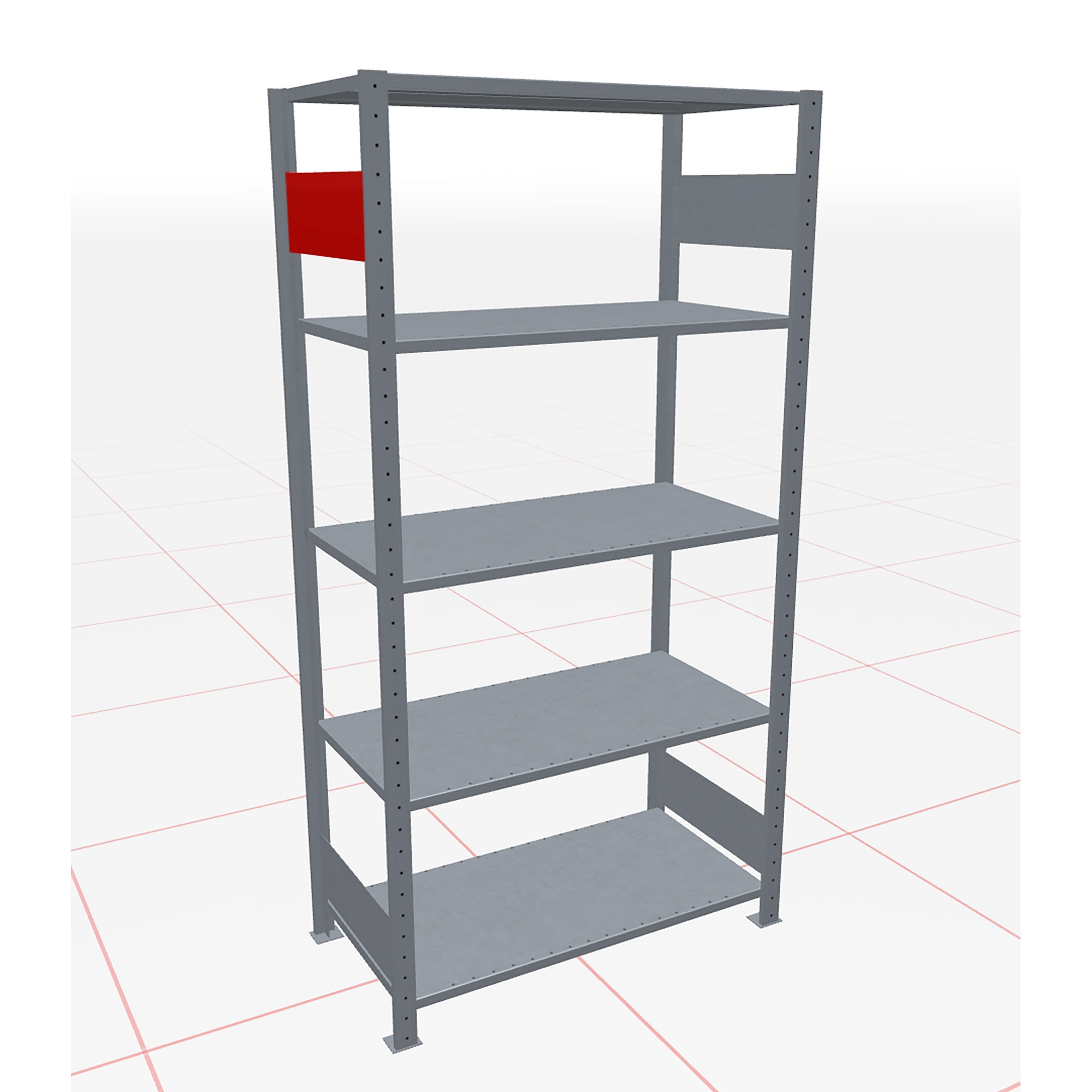 SCHULTE Zubehör Regal/Schrank Tiefenriegel Schulte MULTIPLUS-Stecksystem 300 x 165 mm (B x H) Stahl, verzinkt